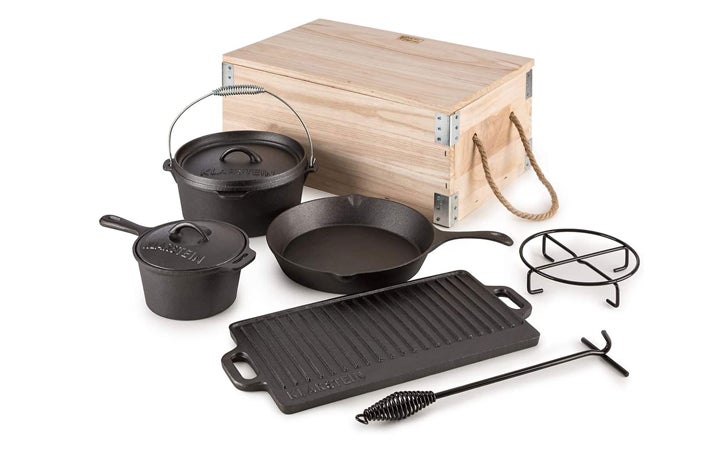 Best Cookware Sets Klarstein Hotrod Masterplan 7-Piece Cast Iron Set