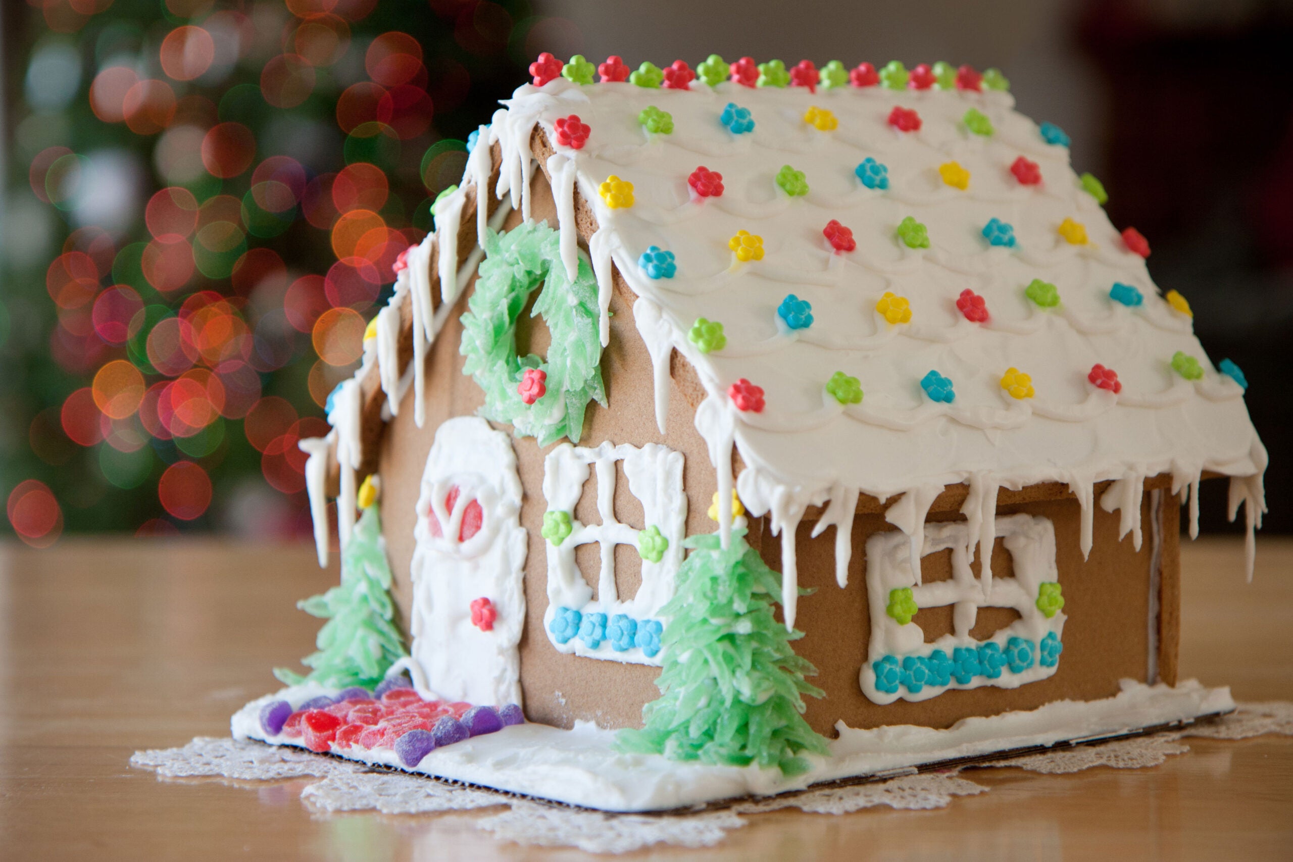 Food Made Fresh Gingerbread house a perfect holiday centerpiece