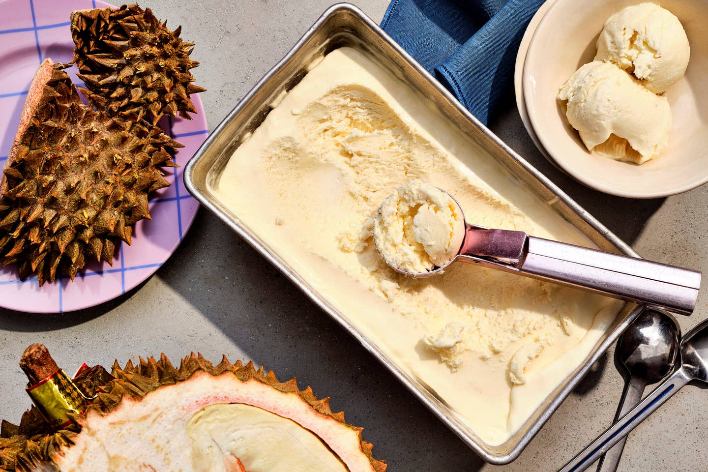 No-Churn Durian Ice Cream