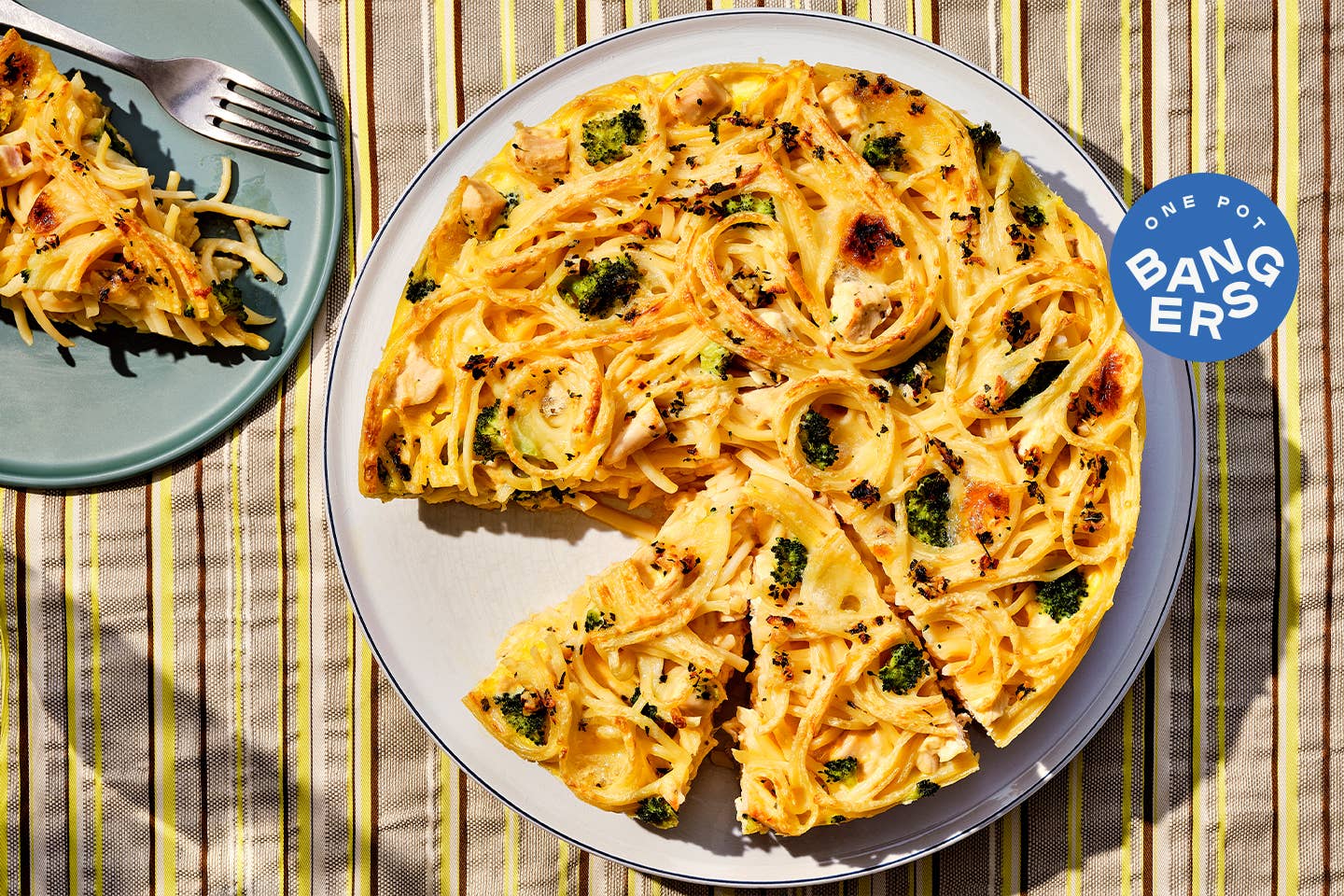 Leftover Pasta Frittata with Chicken, Broccoli, and Fontina Leftover Pasta Frittata with Chicken, Broccoli, and Fontina