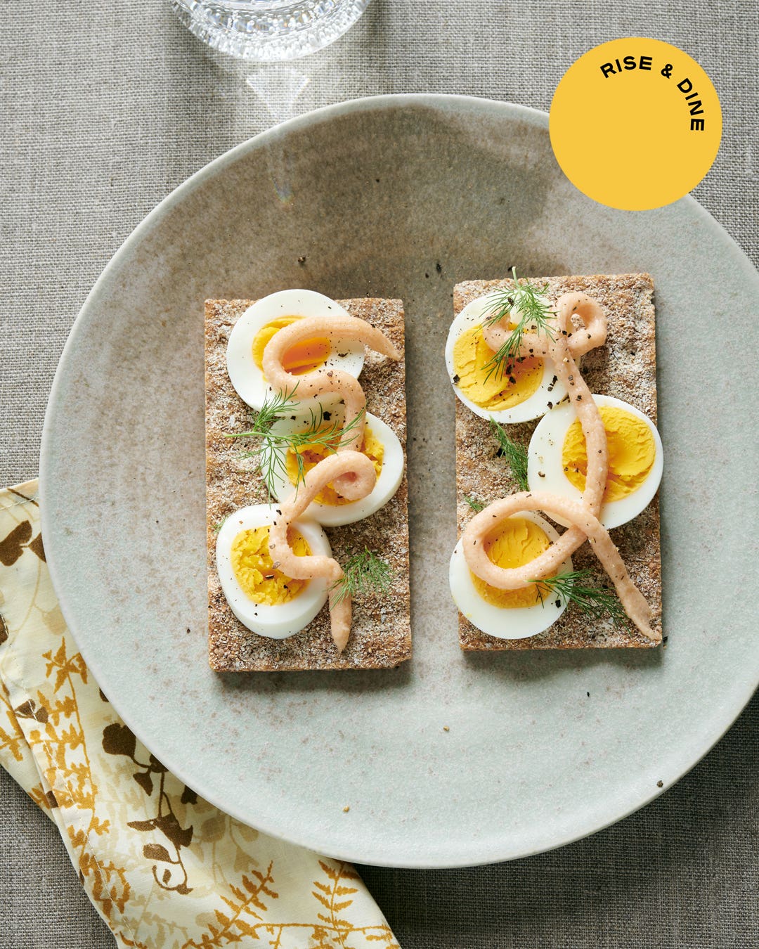 Crispbreads With Eggs and Swedish Cod Roe Swedish Cod Roe Toast