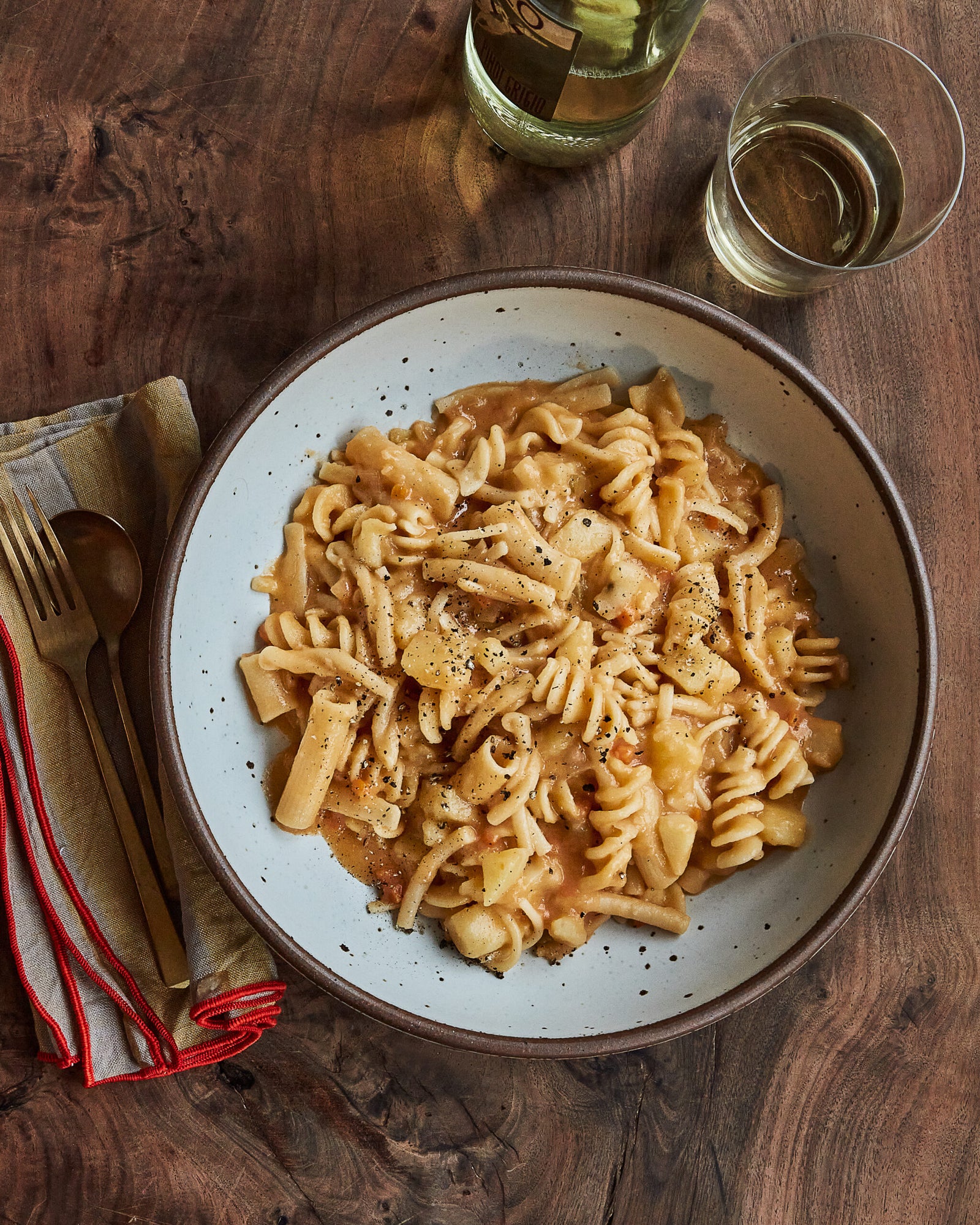 Pasta, Patate, e Provola Recipe (Cheesy Italian Pasta and Potato Stew) |  Saveur