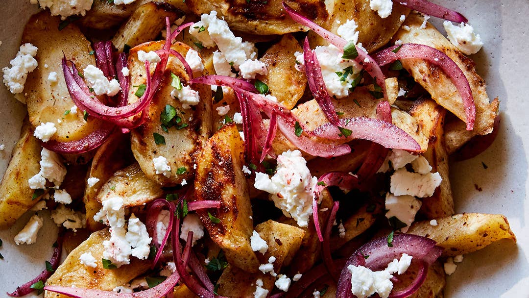 Roasted Parsnips and Onions with Sumac and Feta Roasted Parsnips and Onions with Sumac and Feta