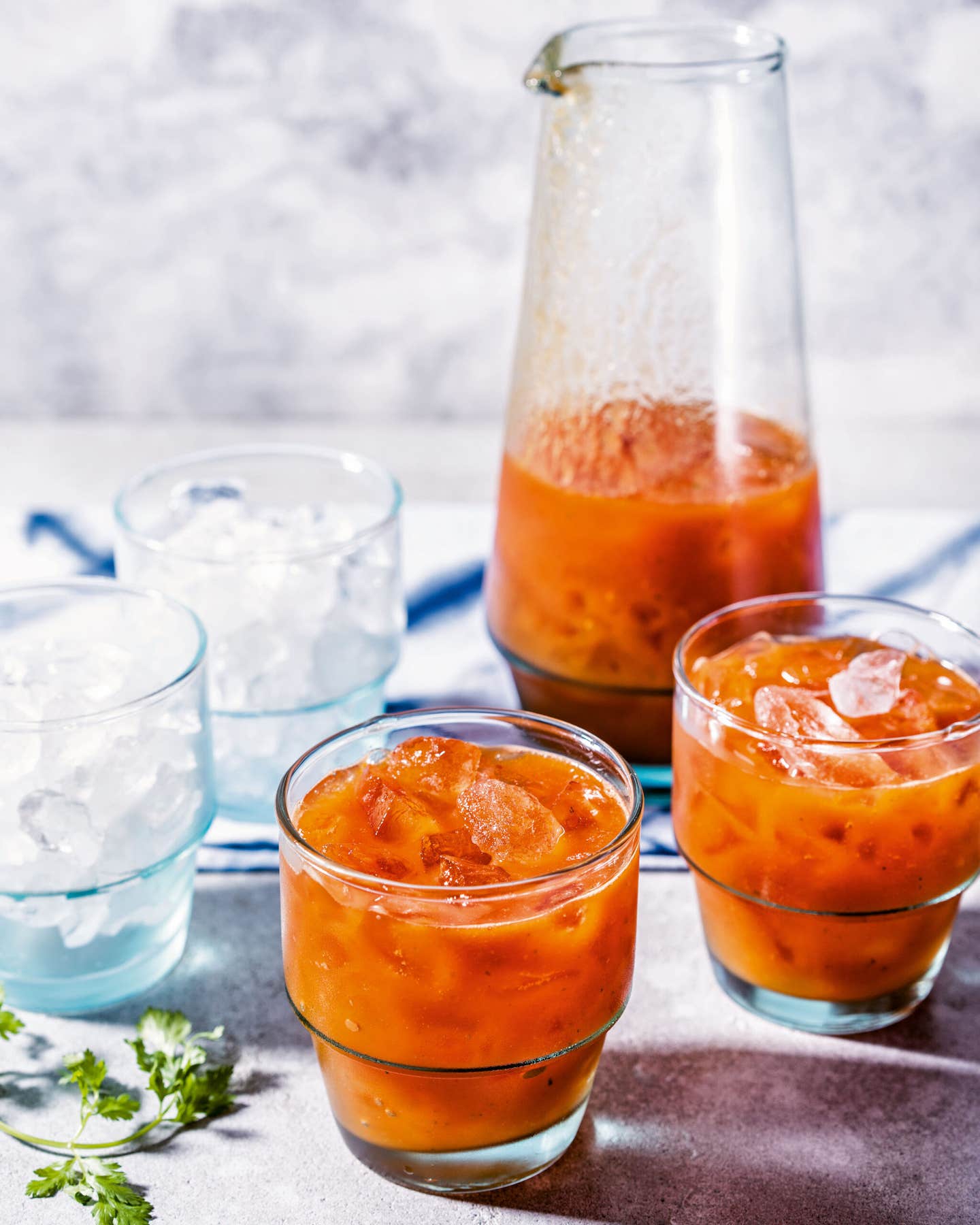Papaya and Cilantro Agua Fresca