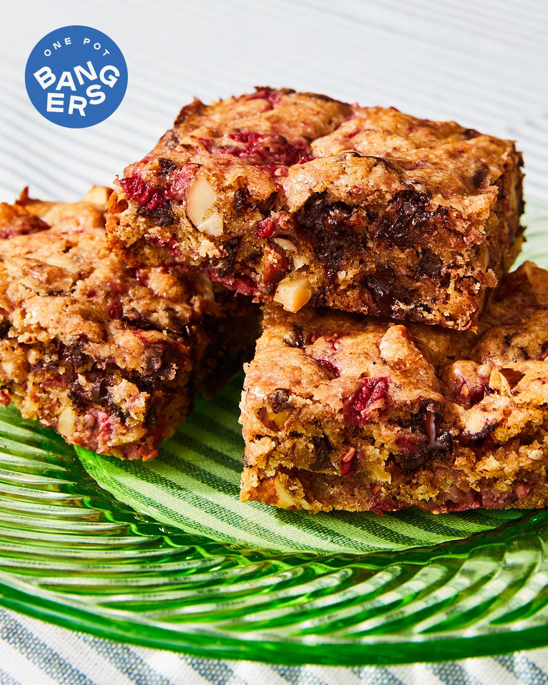 Raspberry Blondies With Chocolate and Almonds Raspberry Blondies