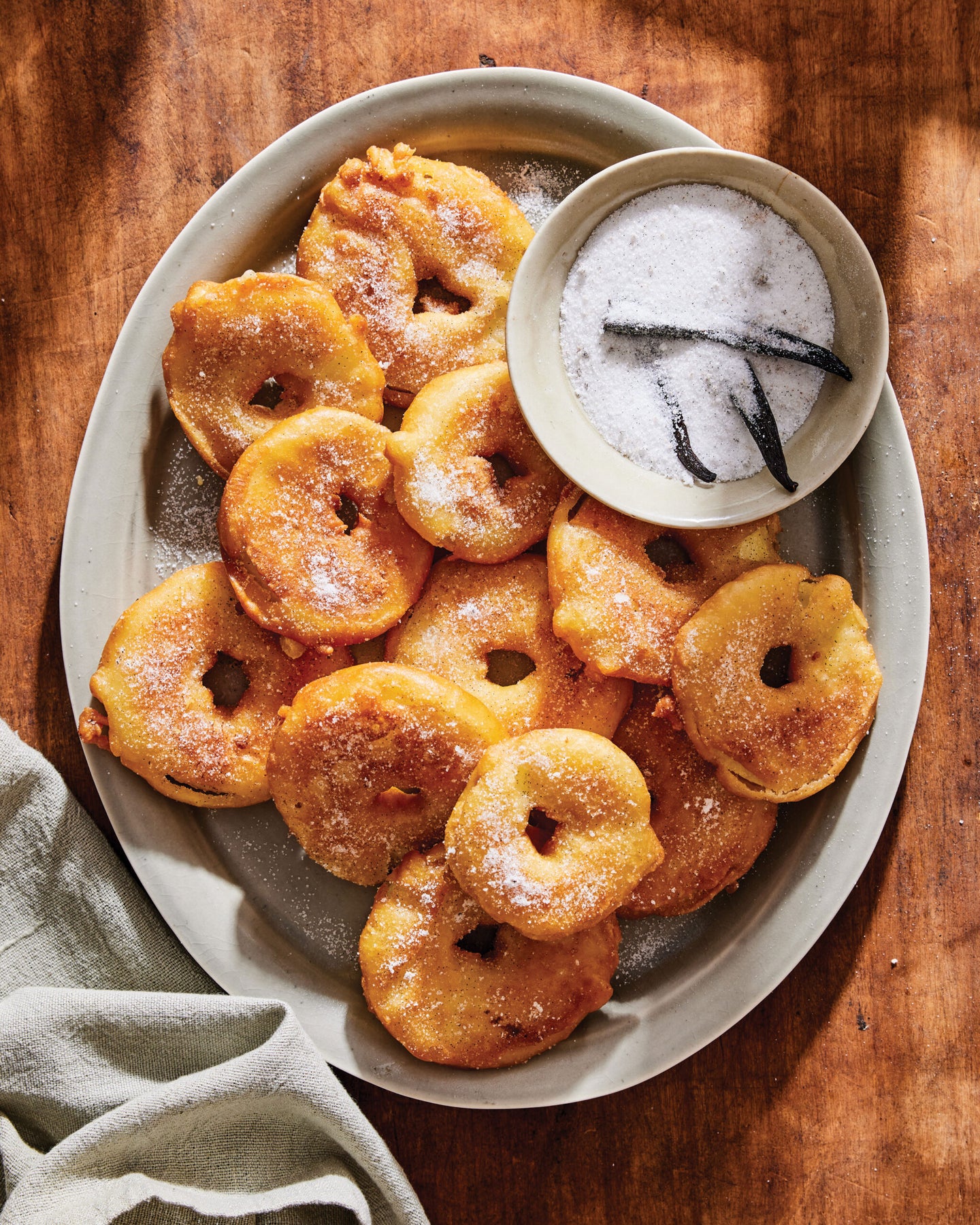 Apple Fritters with Vanilla Sugar