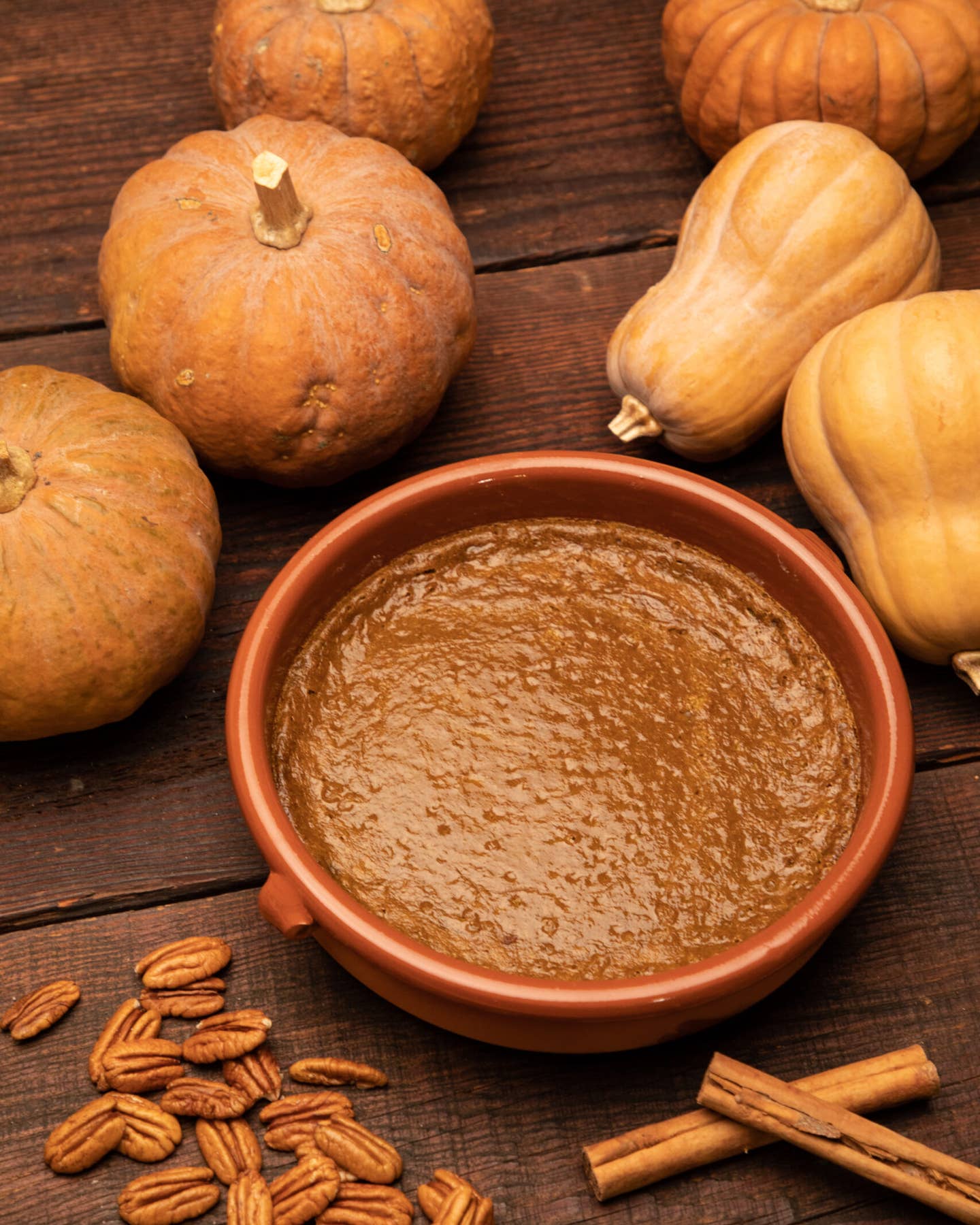 Pumpkin Pie with Pine Nut-Pecan Crust