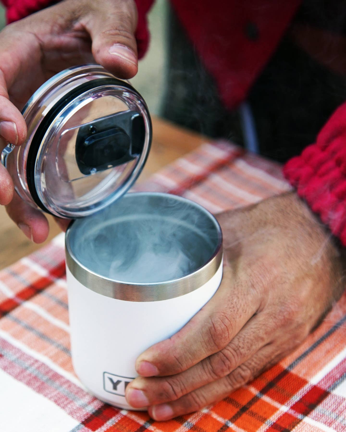 YETI Rambler shaker.