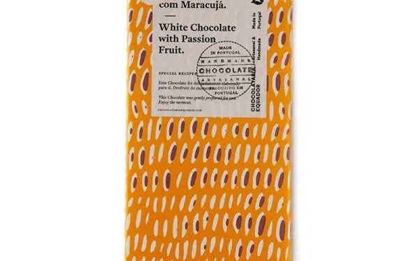 Chocolataria Equador White Chocolate with Passion Fruit Bar