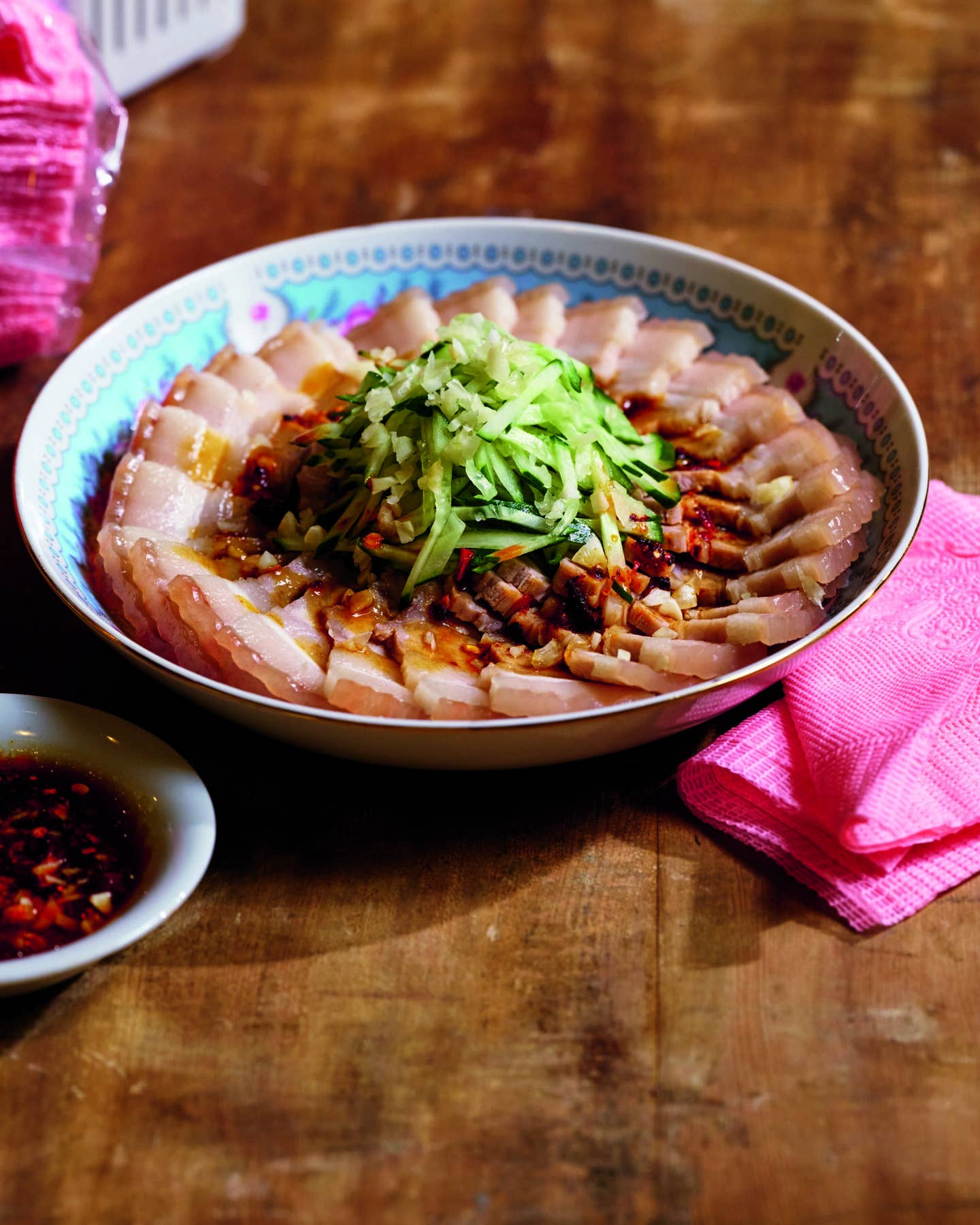 Sliced Pork Belly with Garlic Sauce Garlic Sliced Pork