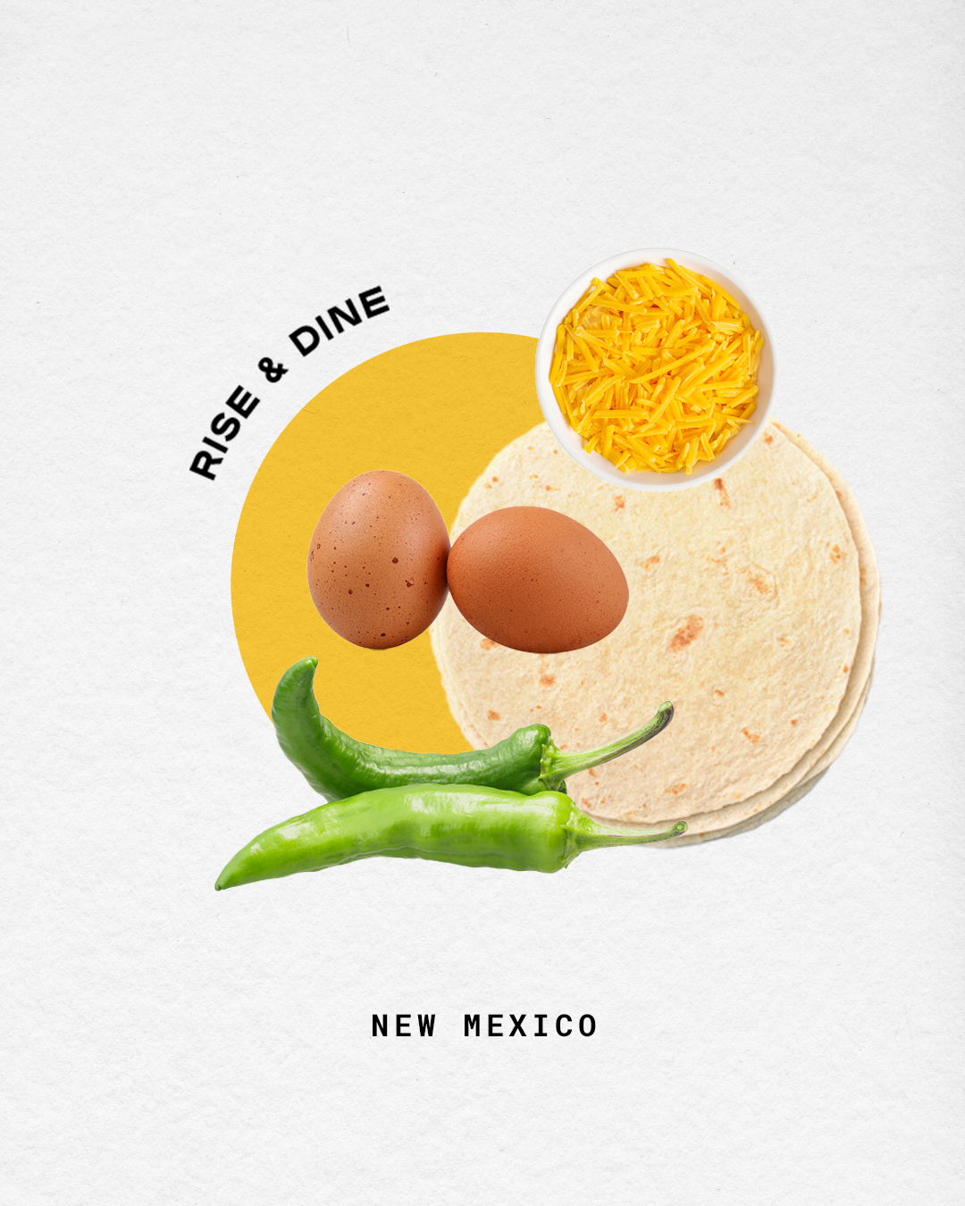 In New Mexico, You Can’t Have a Breakfast Burrito Without This Star Ingredient Rise & Dine Logo. Breakfast Burrito