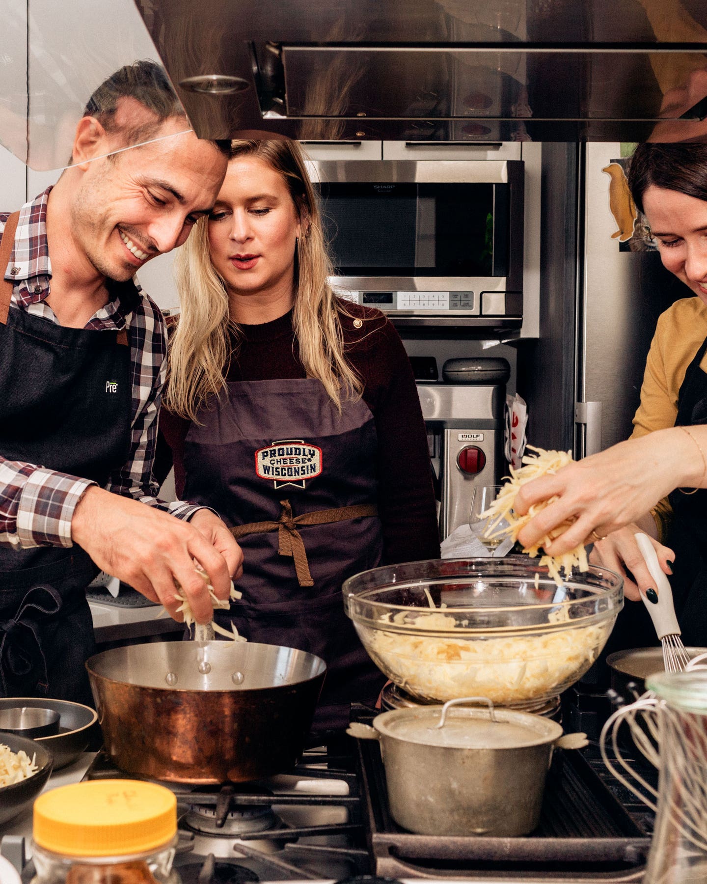 Lessons From a Fondue Fête With Two Wisconsin Cheesemakers Two Wisconsin cheesemakers and our editor-in-chief Kat Craddock making fondue together in Kat's kitchen.