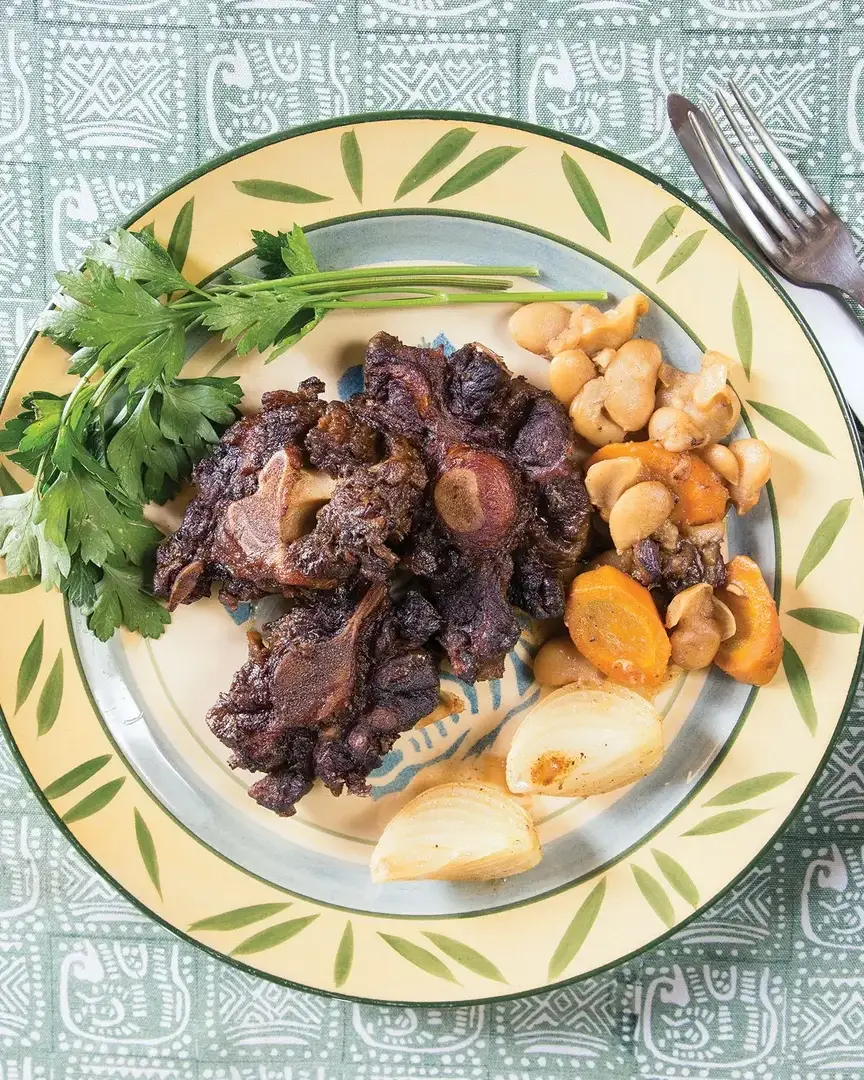 Braised Oxtail with Butter Beans