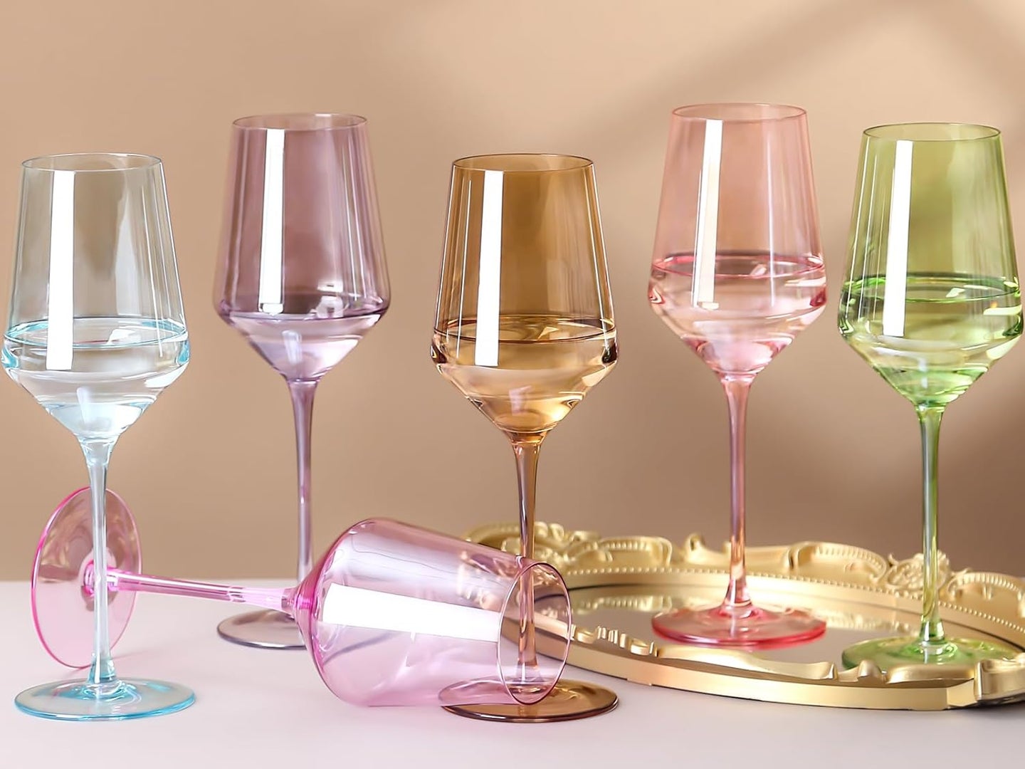 Physkoa Colored Wine Glasses