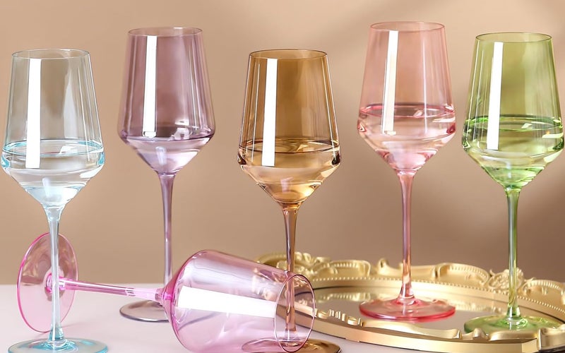 Physkoa Colored Wine Glasses