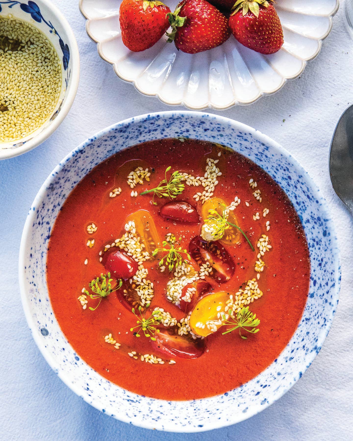 Chilled Tomato-Strawberry Soup