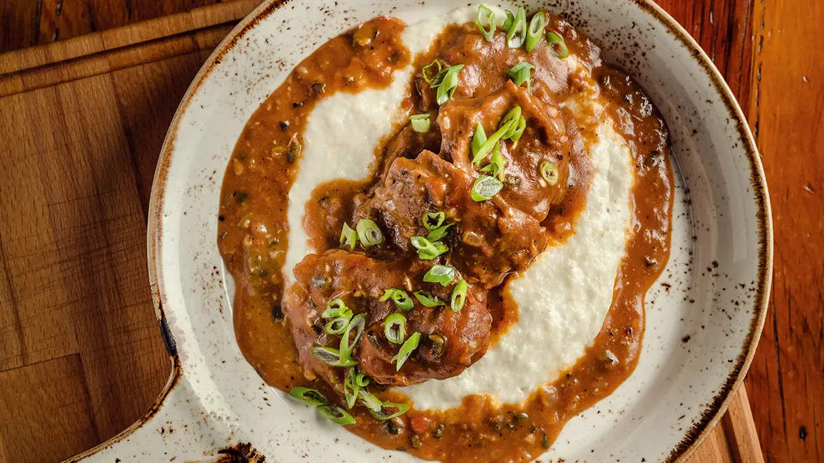 Rose Veal Grillades and Grits-image