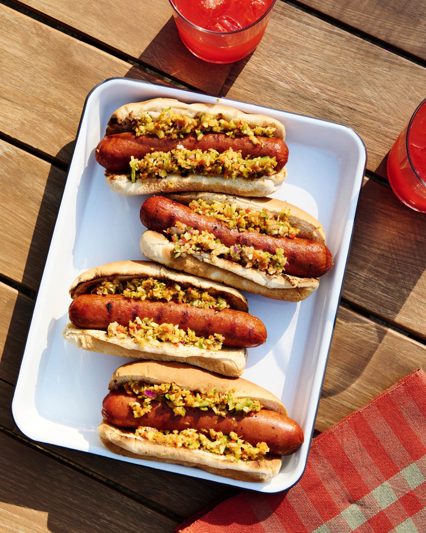 Hot Links With Chow Chow Hot Links and Chow Chow Relish