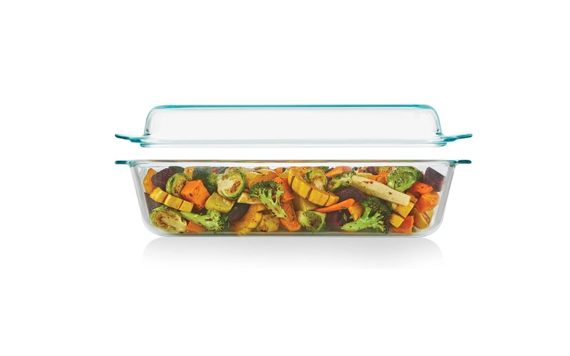 Pyrex Deep 5.2-Qt (9"x13") 2-in-1 Glass Baking Dish with Glass Lid