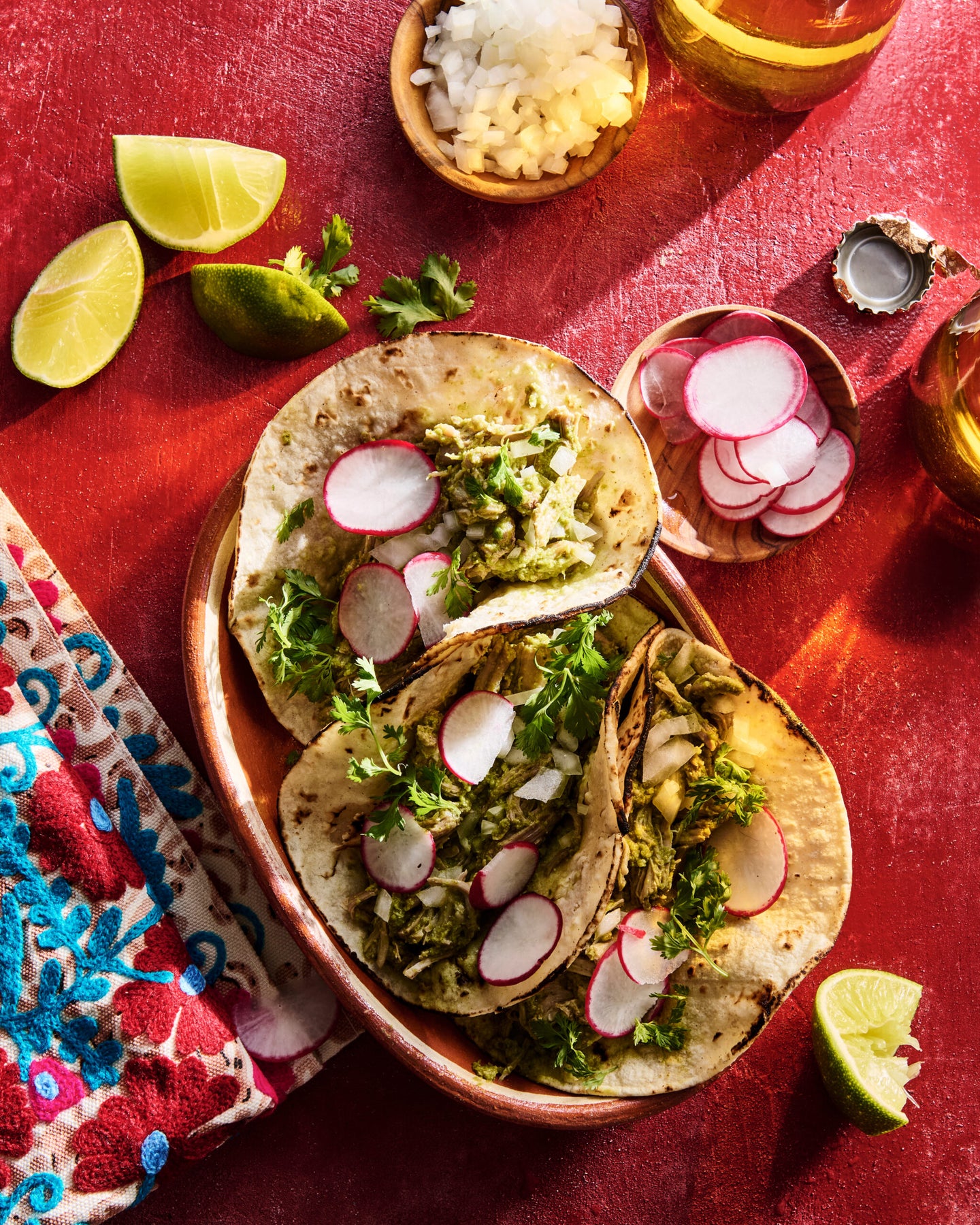 Pork Mole Verde Tacos