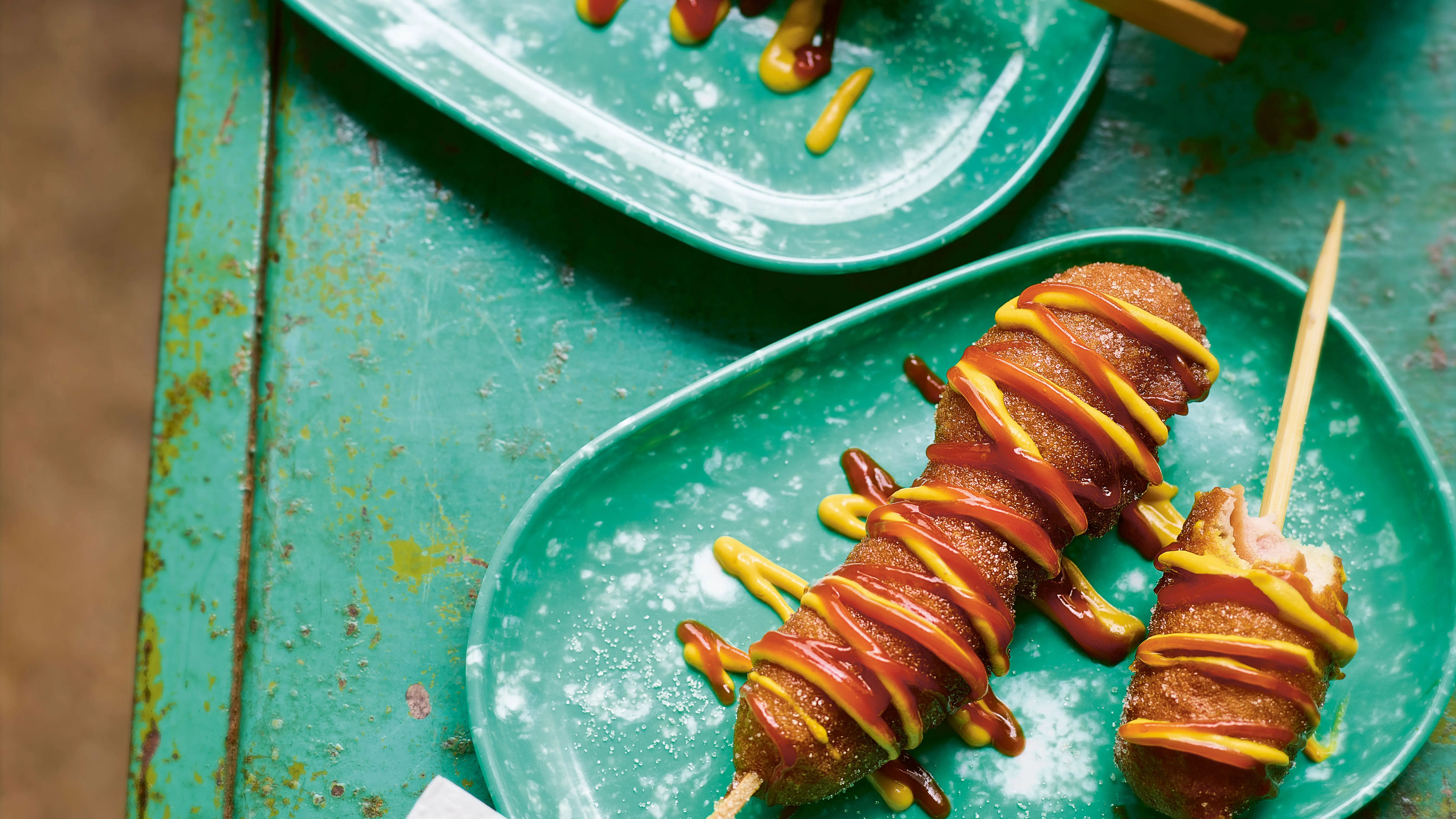 Cheesy Korean Corn Dog-image