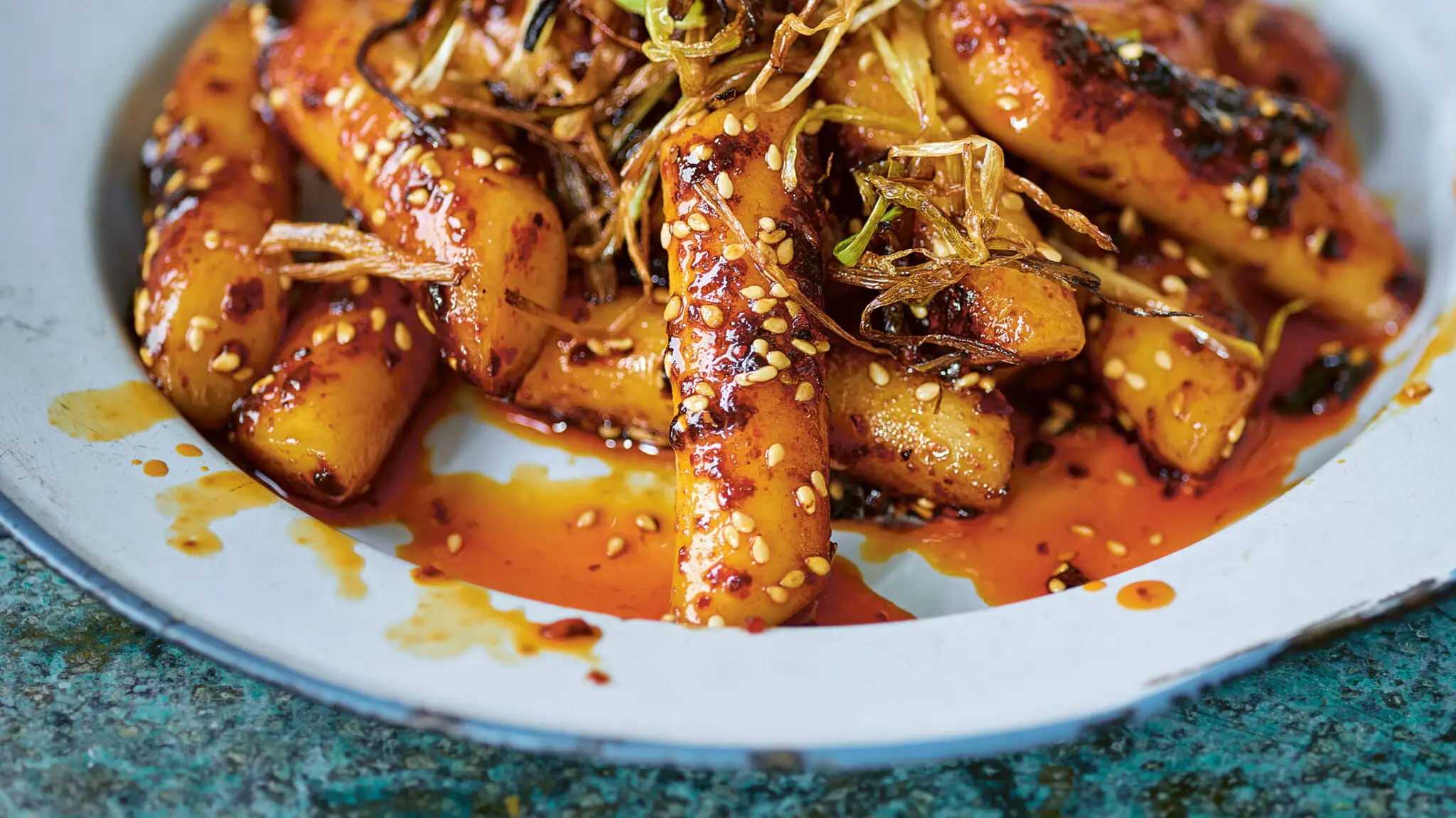 Tteokbokki with Chili Crisp and Honey-image