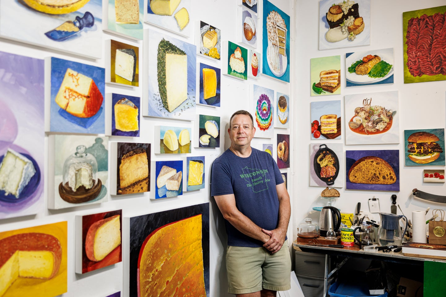 Cheese portraitist Mike Geno
