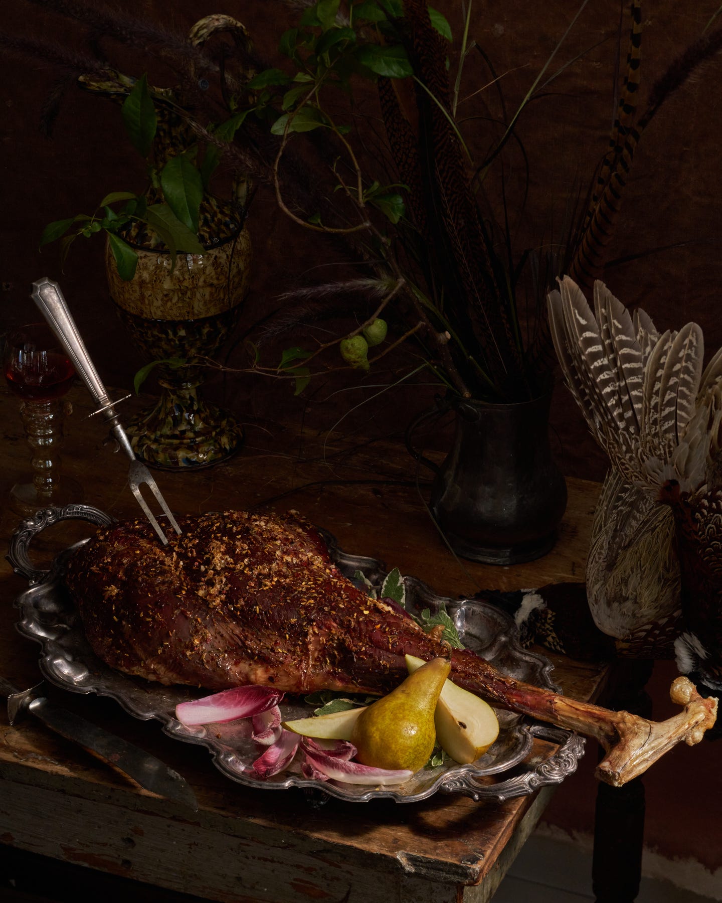 Chile-Rubbed Leg of Venison Chile-Rubbed Leg of Venison
