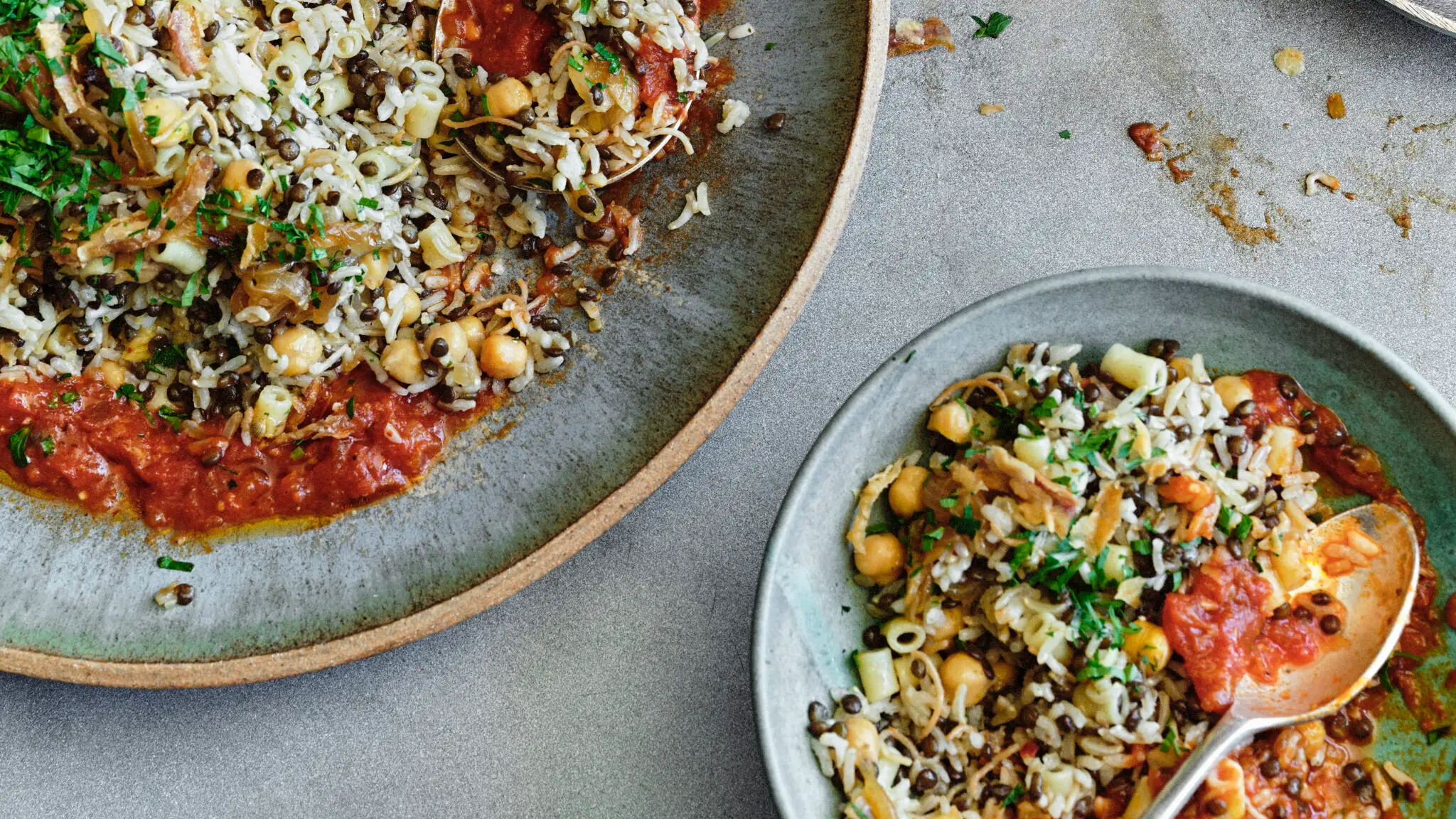 Koshari (Egyptian Lentils, Pasta, and Rice)-image