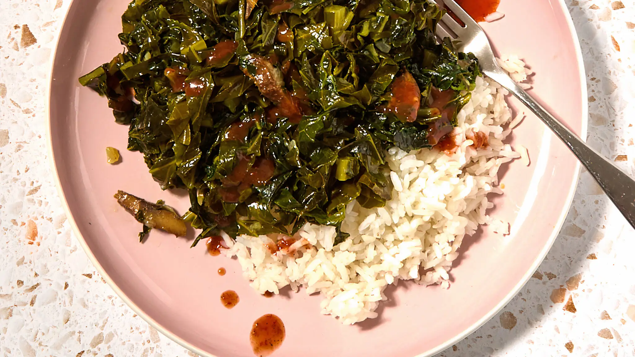 Liberian Collard Greens with Smoked Herring-image