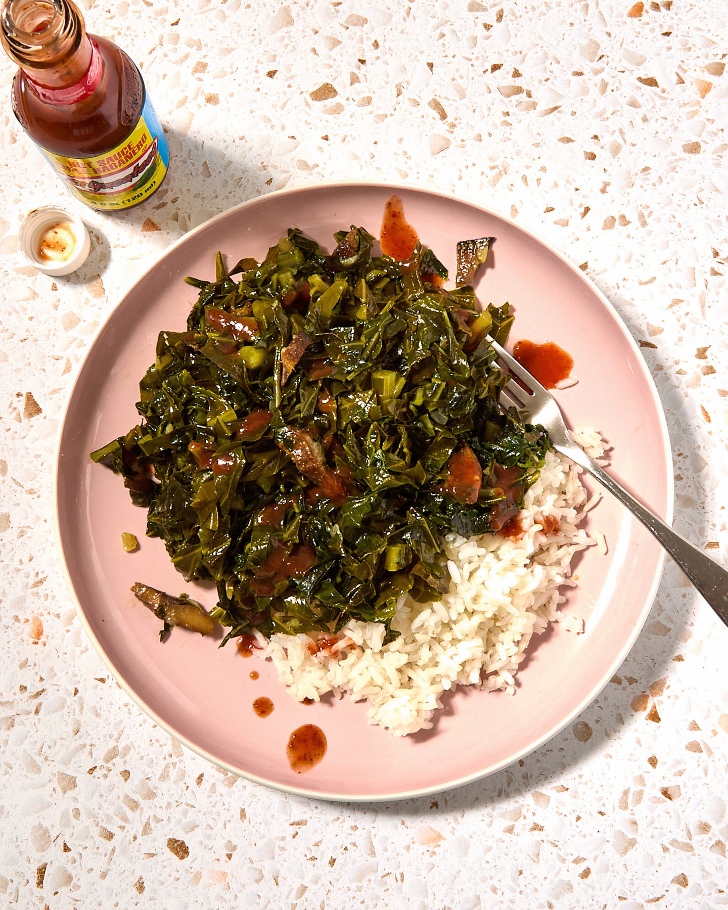 Liberian Collard Greens with Smoked Herring