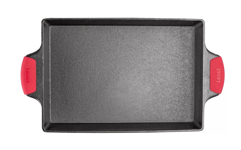 Lodge Cast Iron Casserole with Silicone Handles