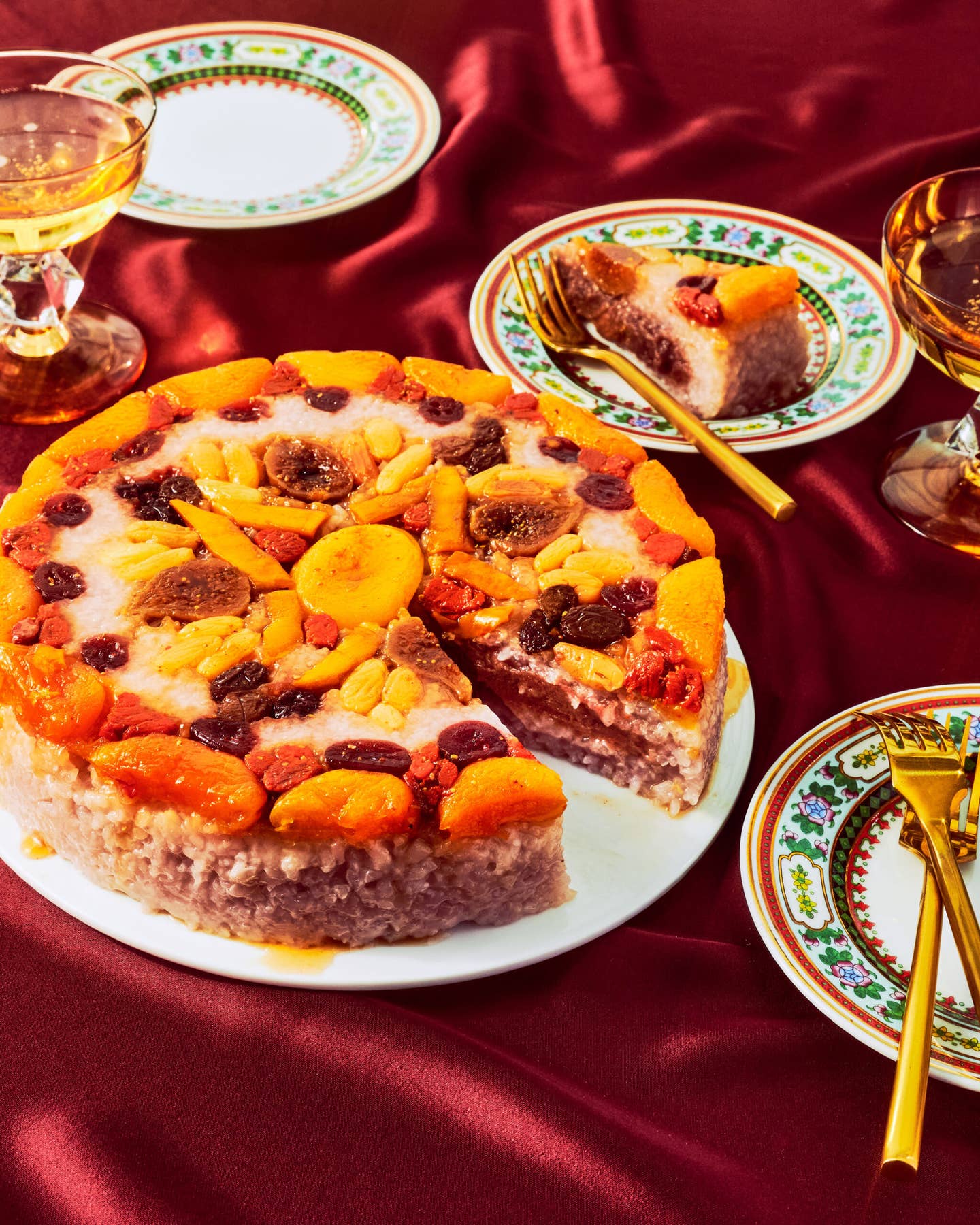 Ba Bao Fan (Aštuonių lobių ryžių pyragas)