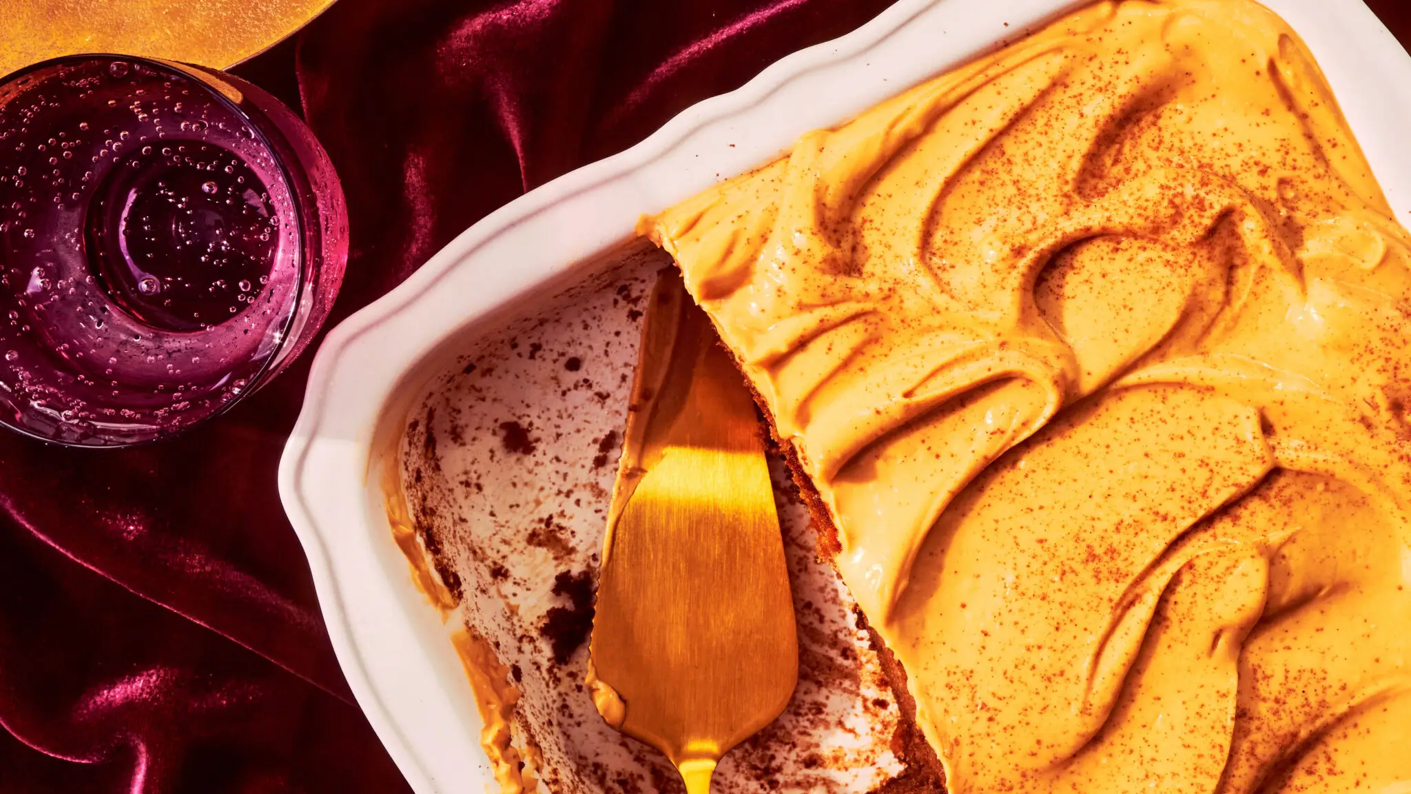 Carrot Sheet Cake with Dulce de Leche Frosting-image