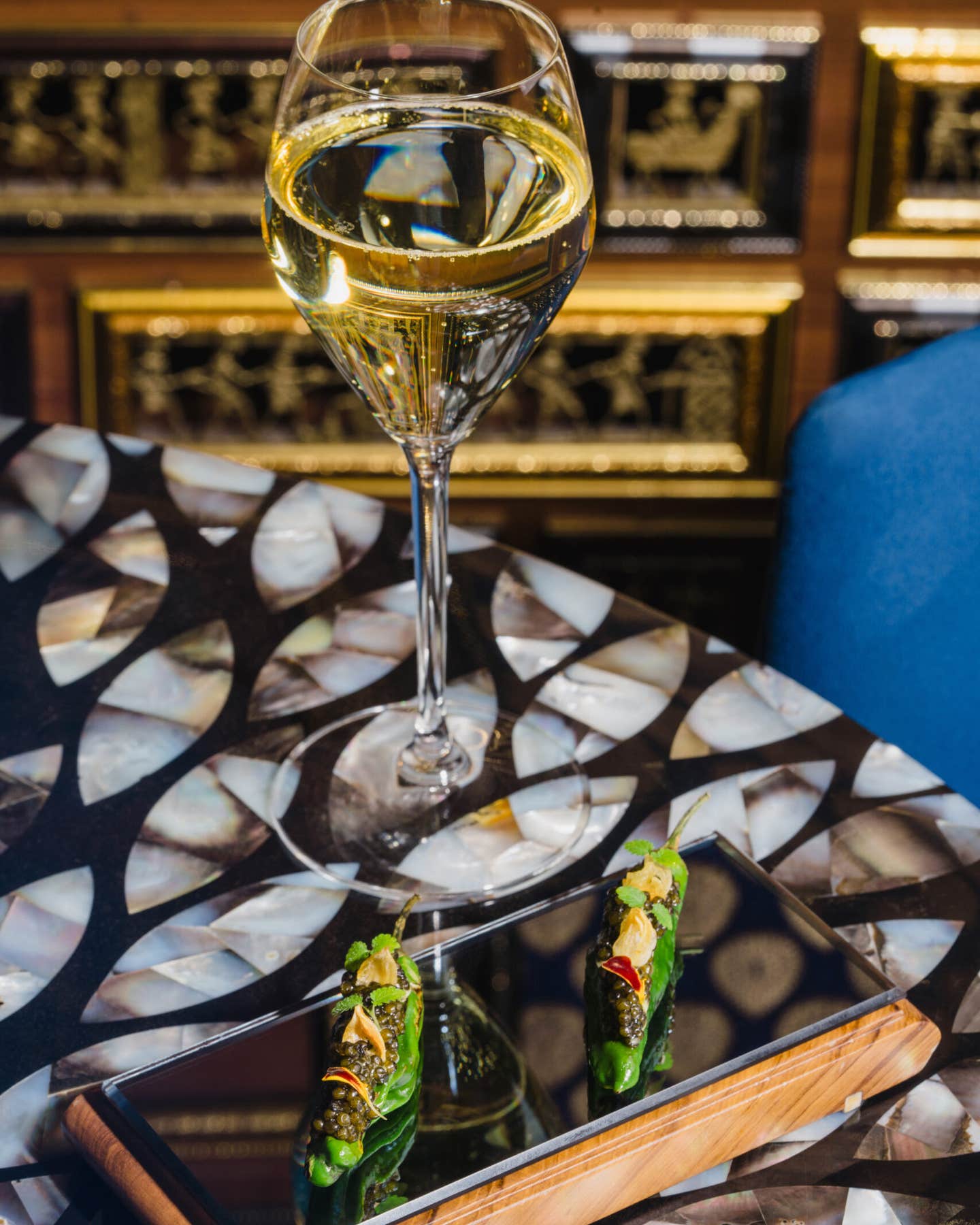 Beef Kachila-Stuffed Shishito Peppers Kachila Shishito