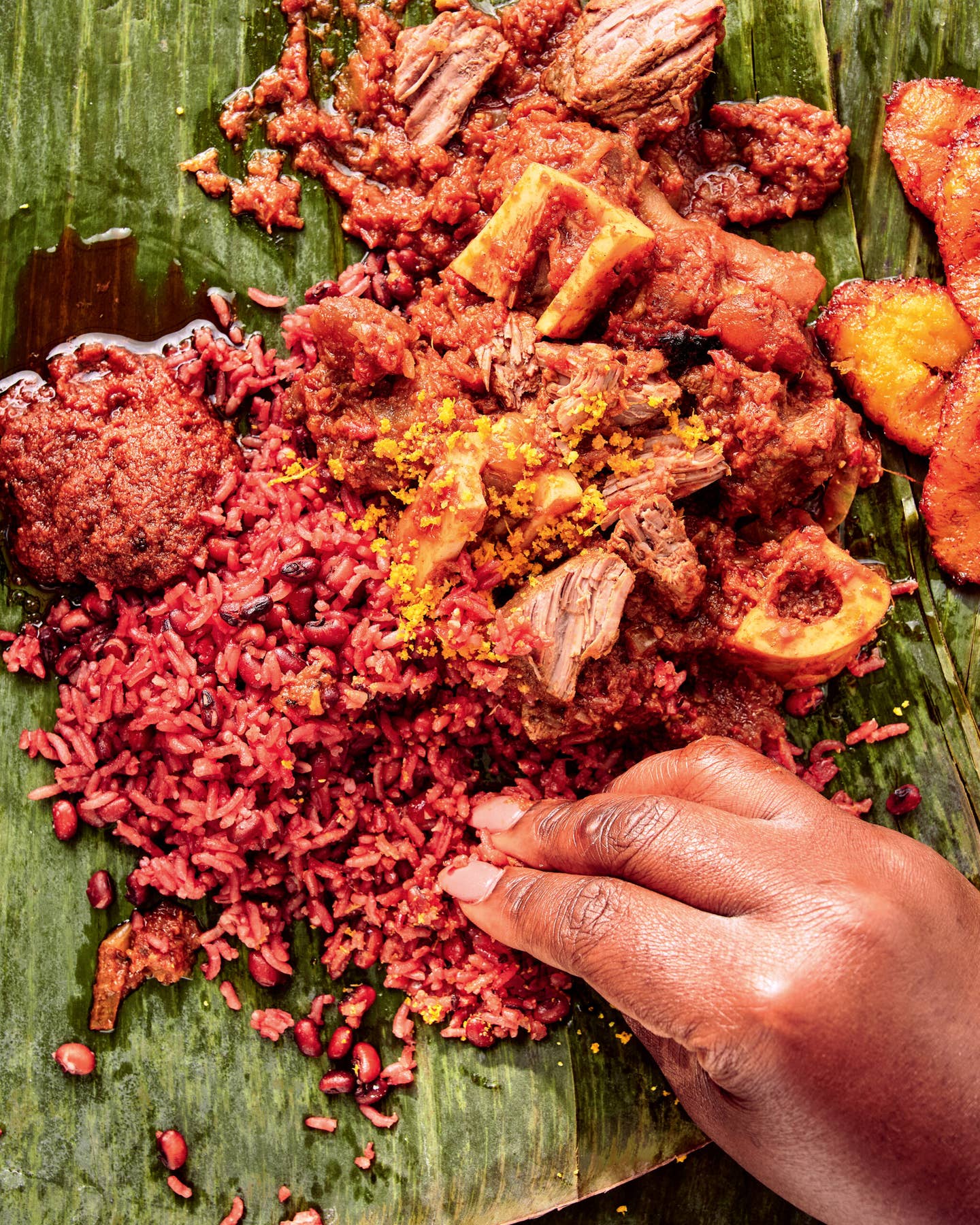 Waakye troškinys su ryžiais