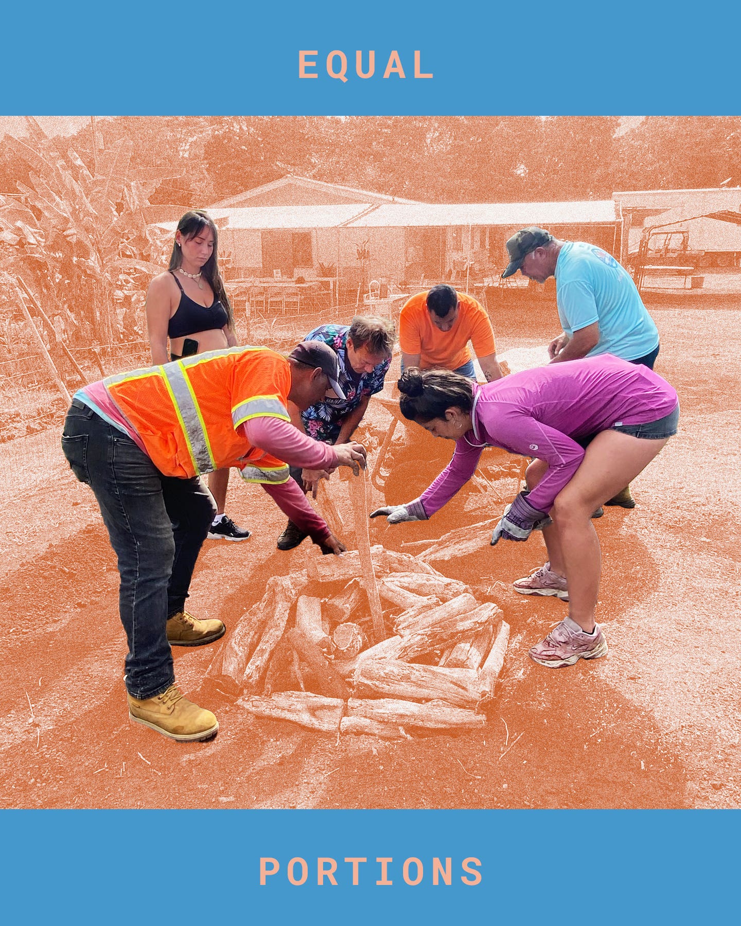 In Hawai’i, Restorative Justice Takes the Form of an Underground Oven Equal Portions Men of Pa'a