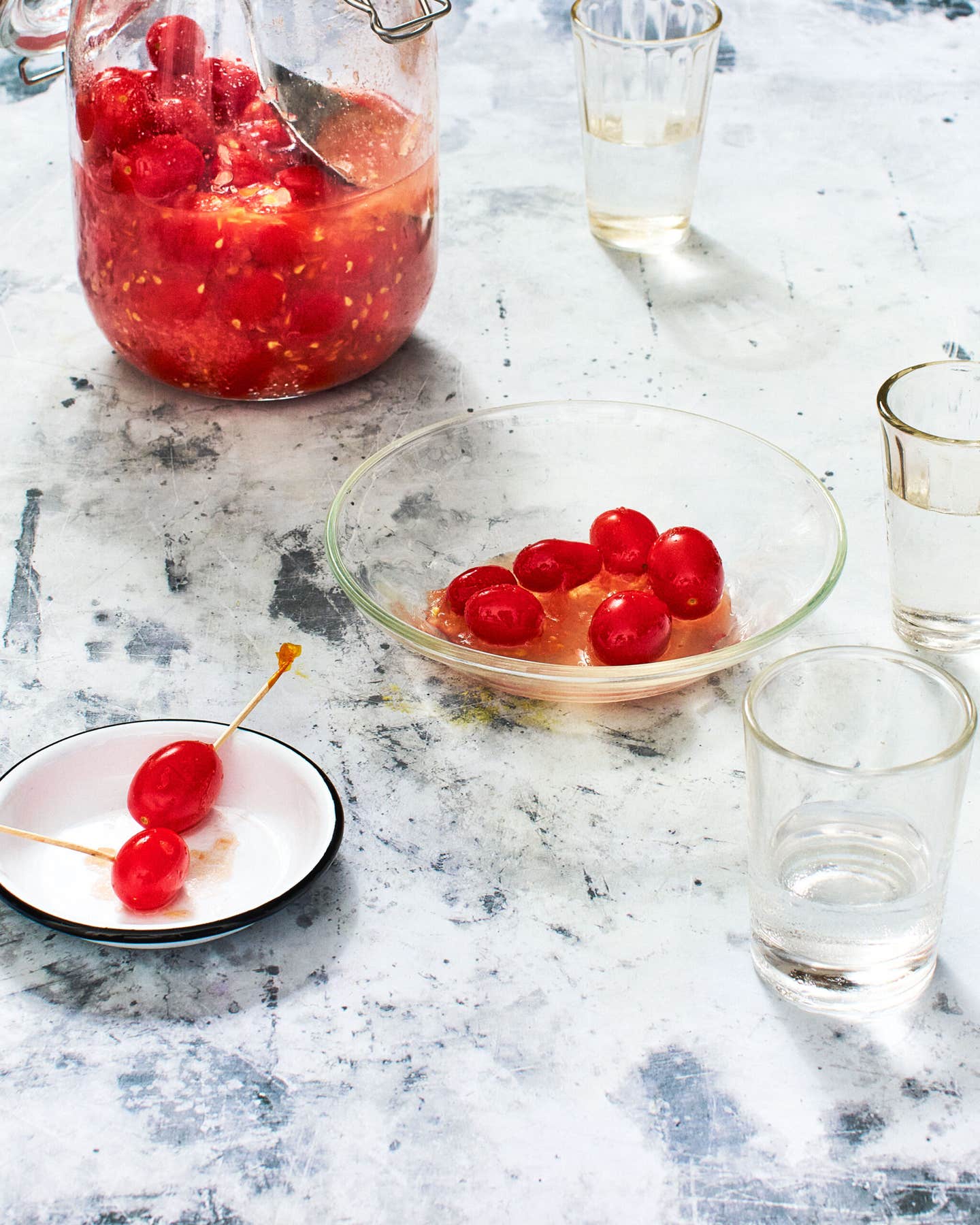 Lacto-Fermented Cherry Tomatoes