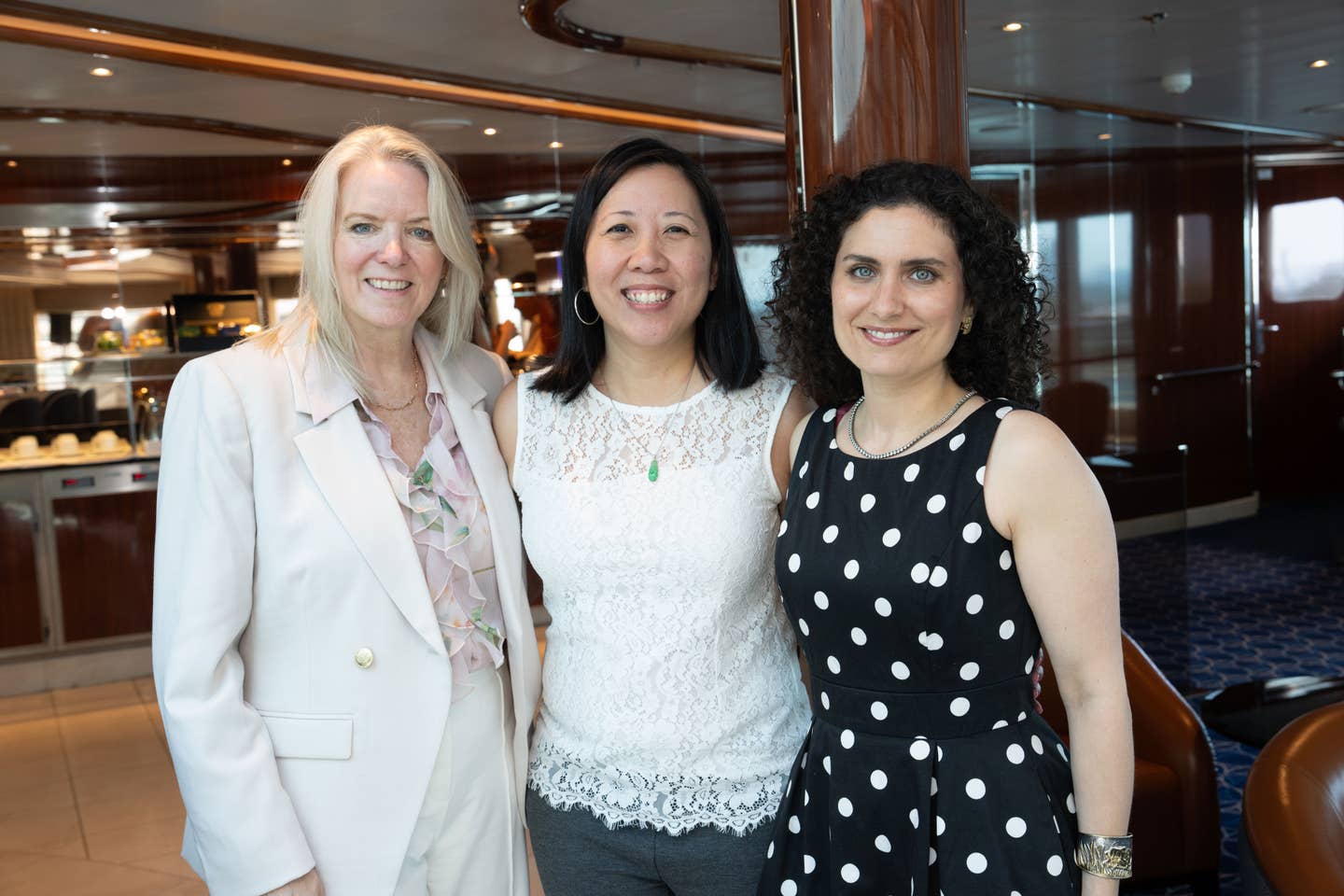 From left: Jennifer Hawkins, Irene Lui Sanders, Rachel Hillman. From left: Jennifer Hawkins, Irene Lui Sanders, Rachel Hillman.