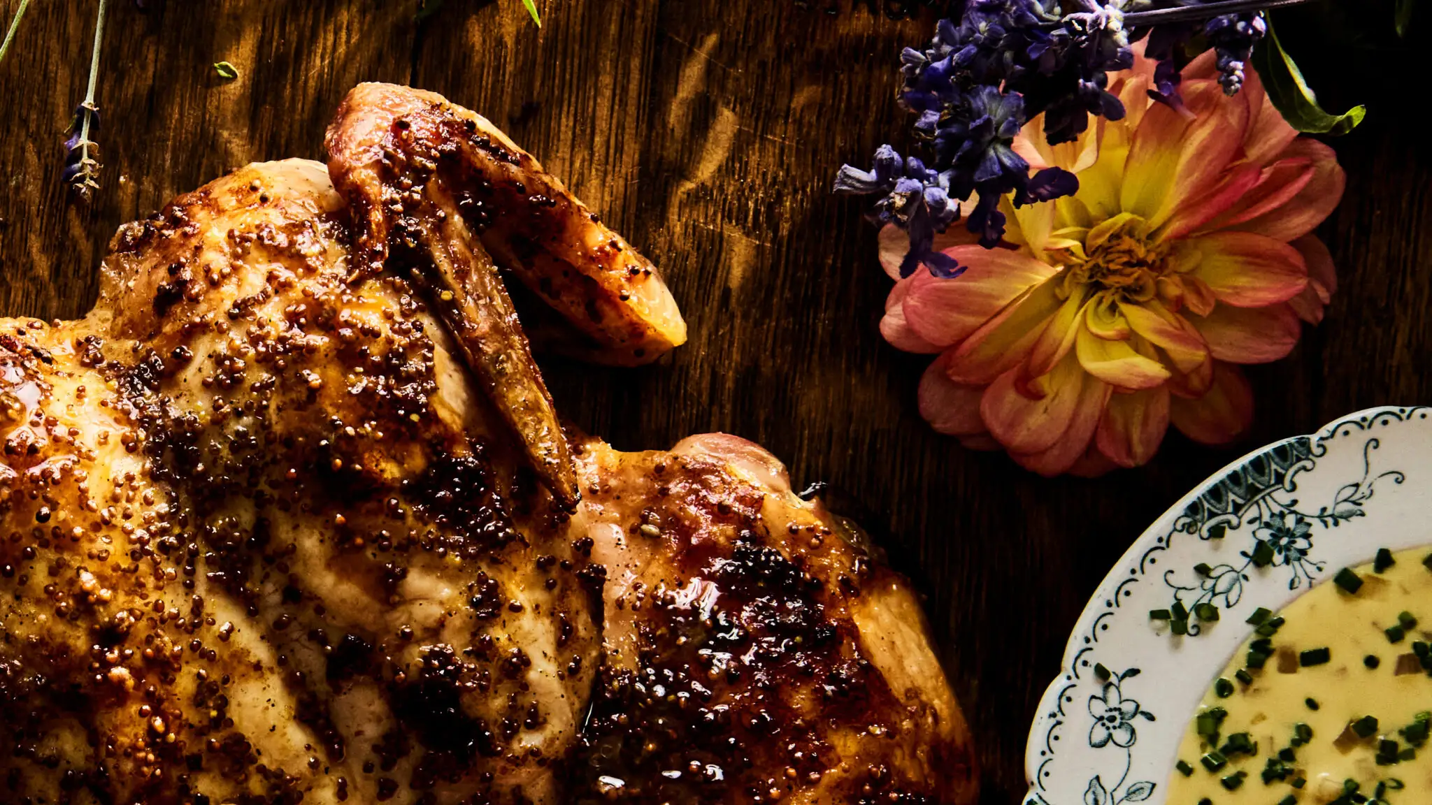 Grilled Chicken With Mustard Sauce-image