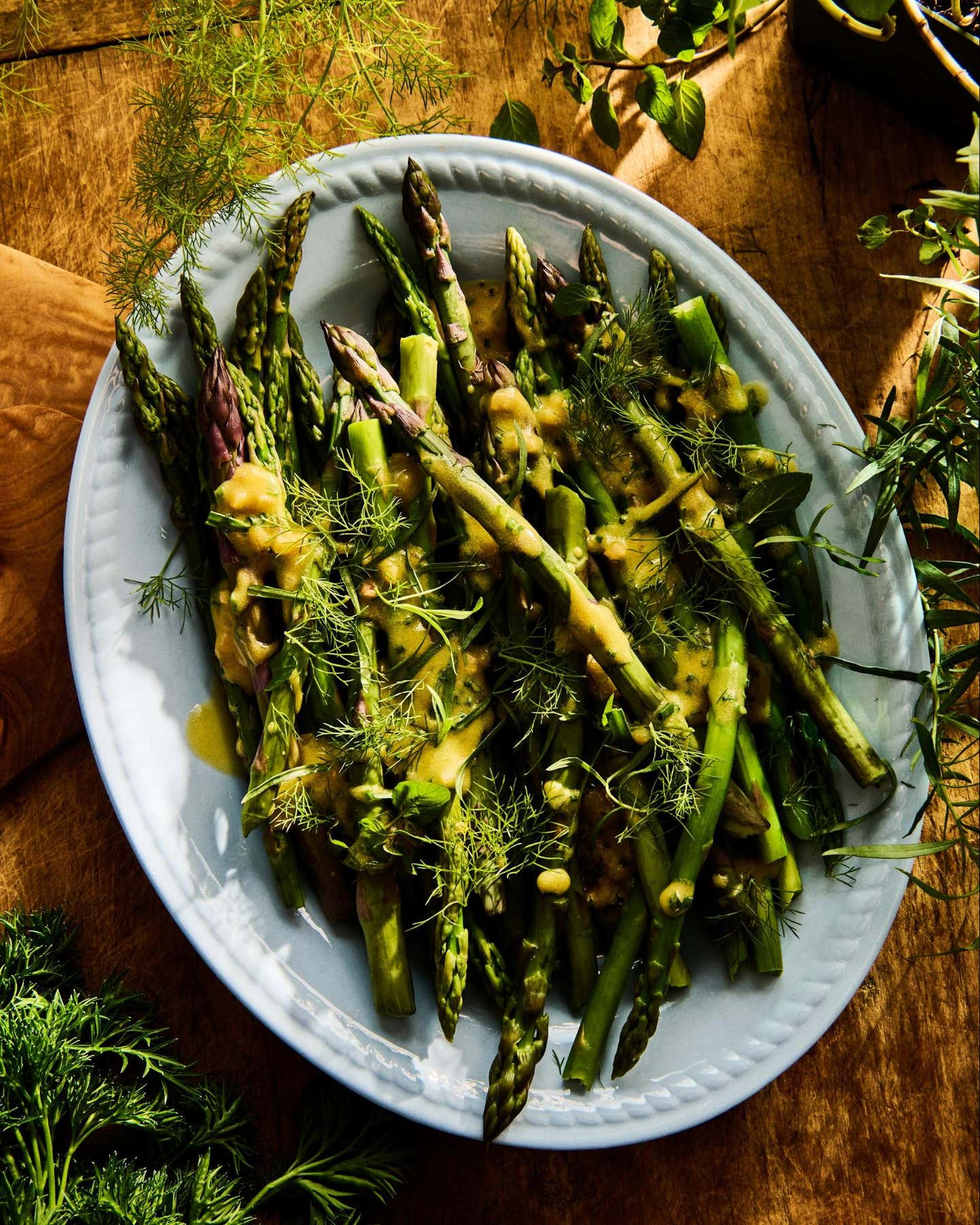 Asparagus With Mustard Vinaigrette