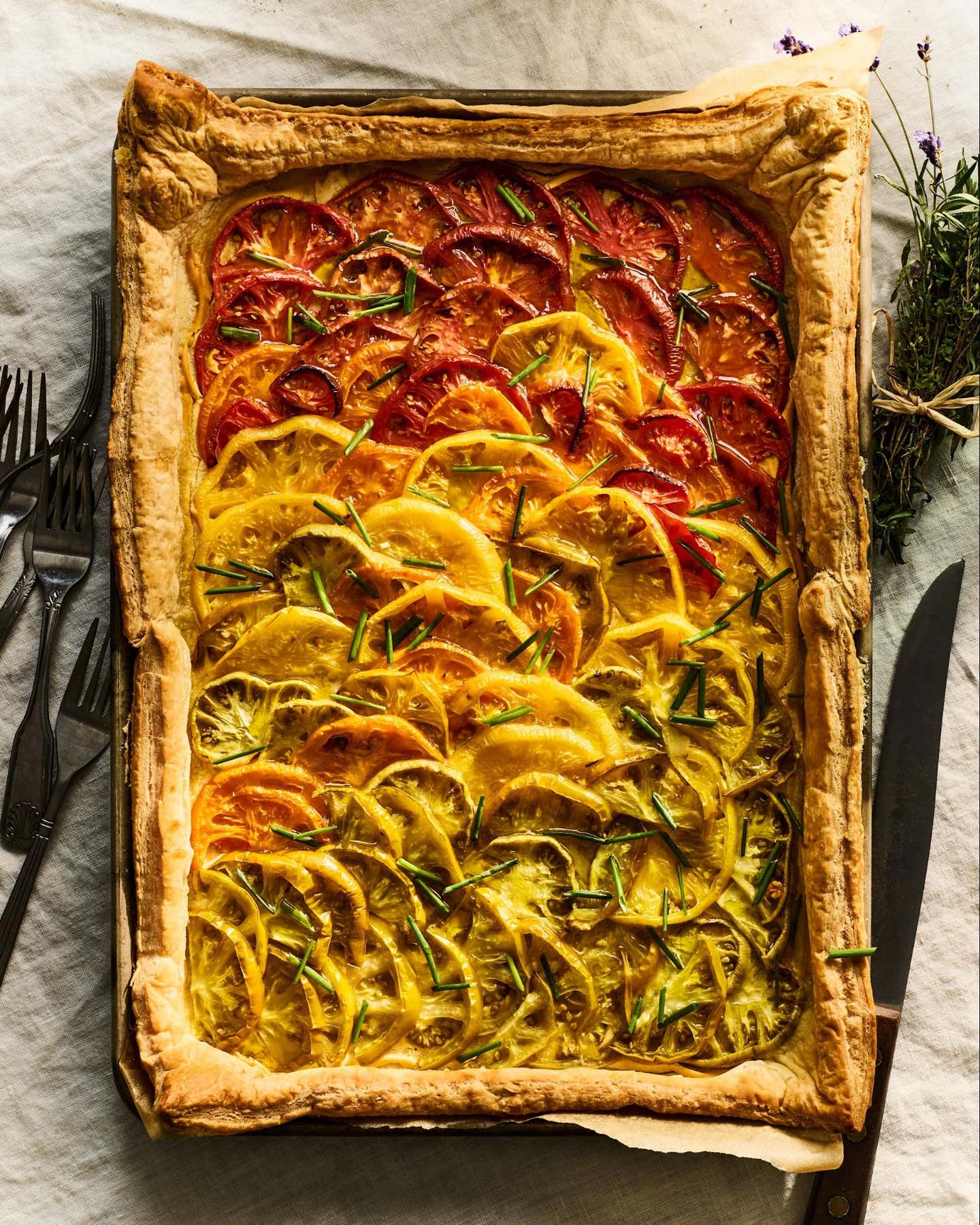Summer Tomato Tart With Mustard and Herbs