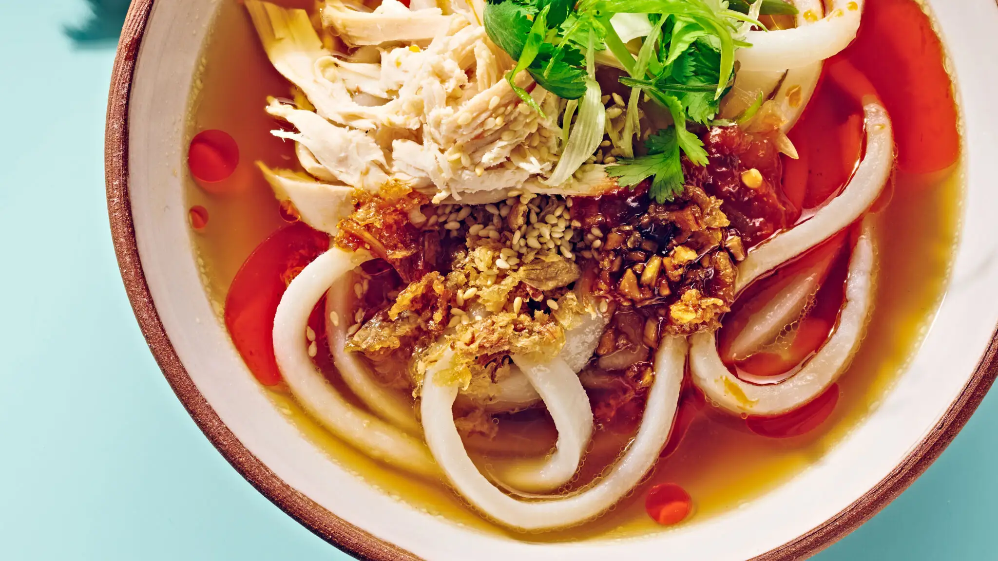 Khao Piak Sen (Chicken and Rice Noodle Soup)-image