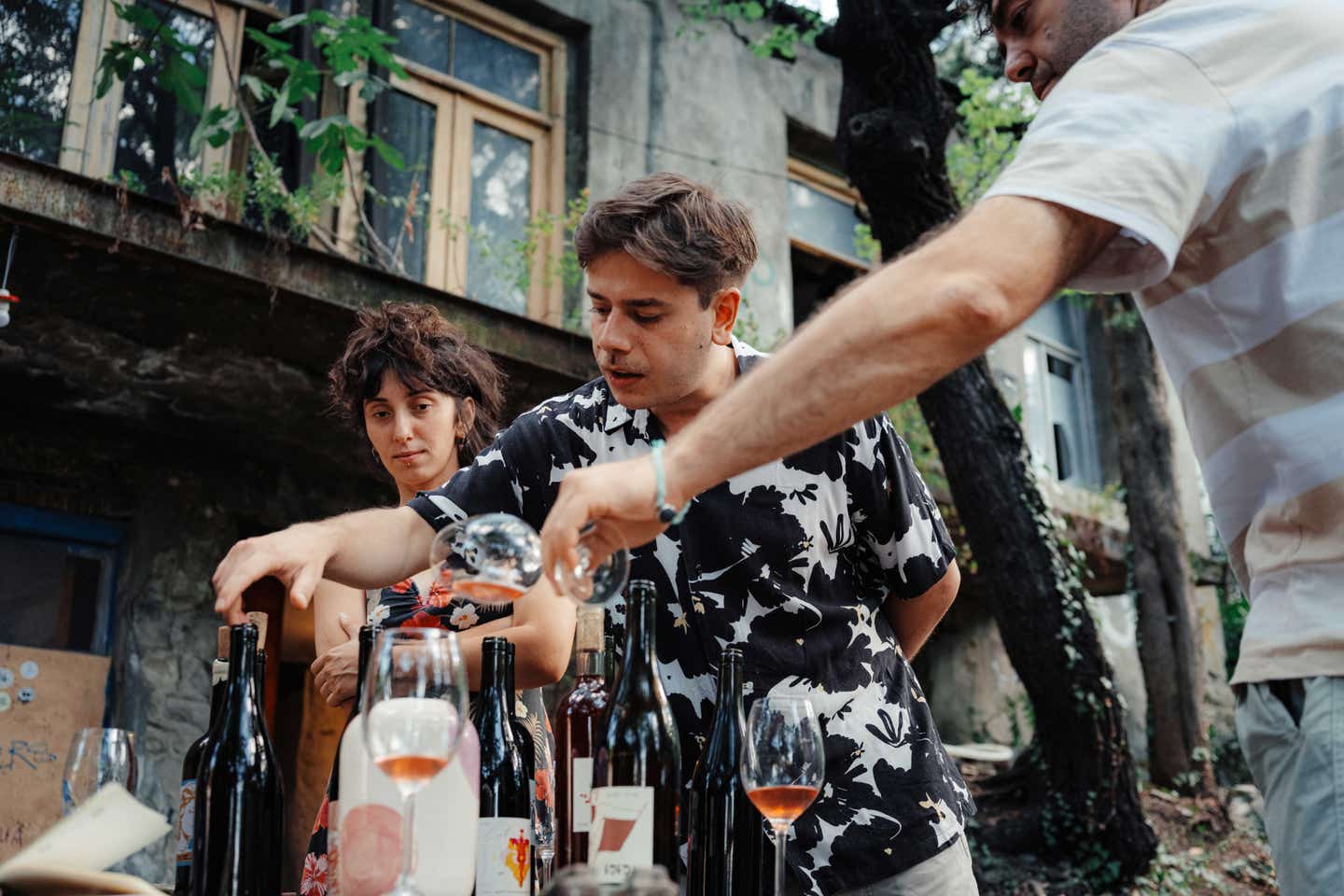 Niko Turmanidze (center) is one of a four-person team at Lotus Eaters Niko Turmanidze (center) is one of a four-person team at Lotus Eaters