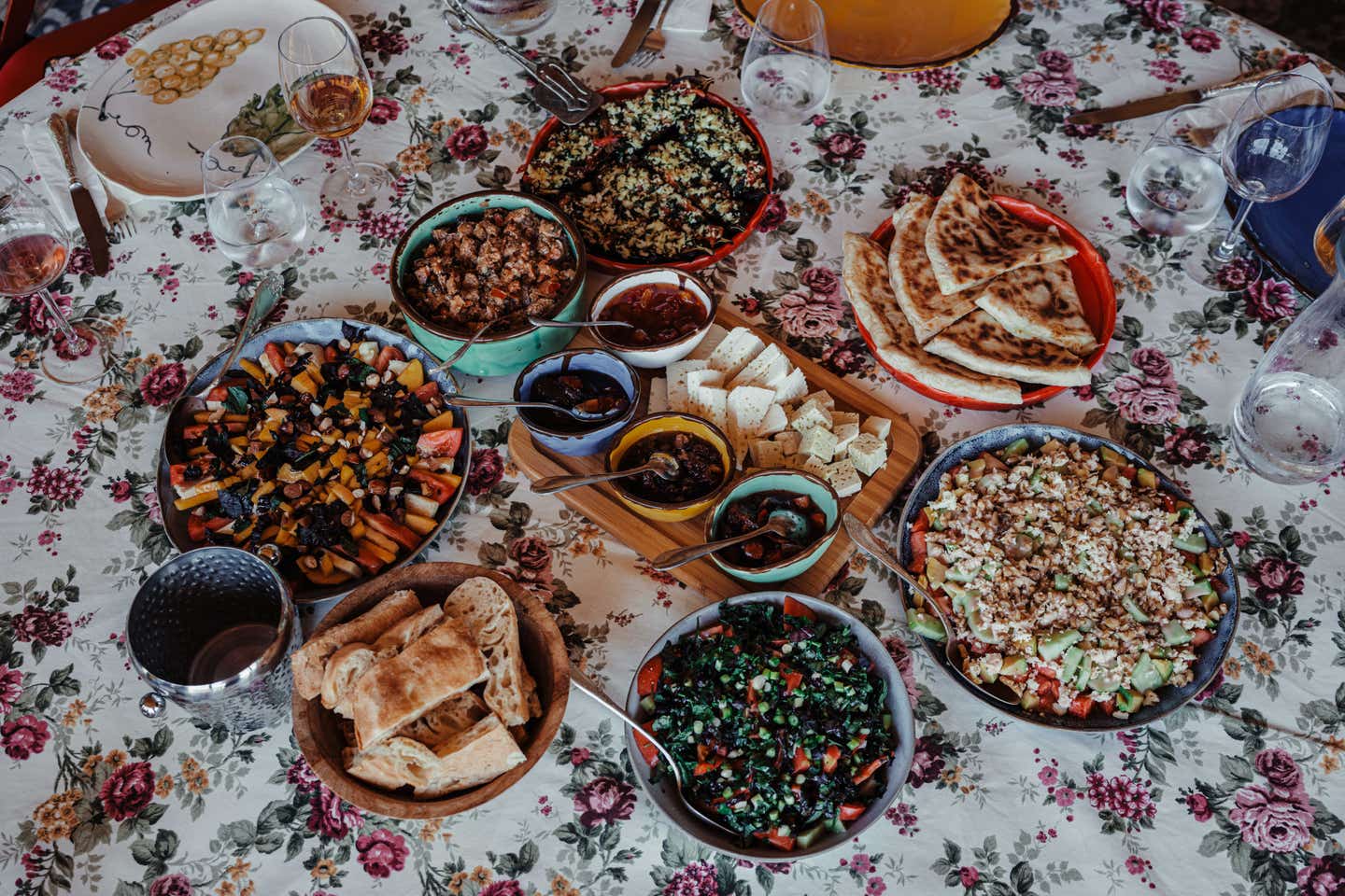 A wine-fueled meal at the home of Marina Kurtanidze A wine-fueled meal at the home of Marina Kurtanidze