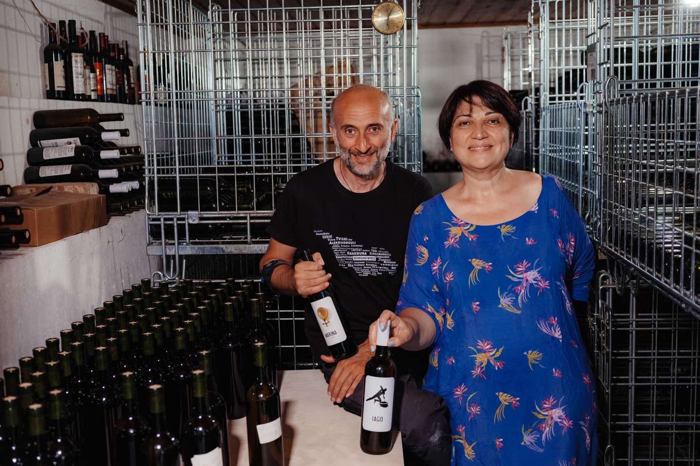 Winemaker husband-and-wife team Marina Kurtanidze and Iago Bitarishvili Winemaker husband-and-wife team Marina Kurtanidze and Iago Bitarishvili