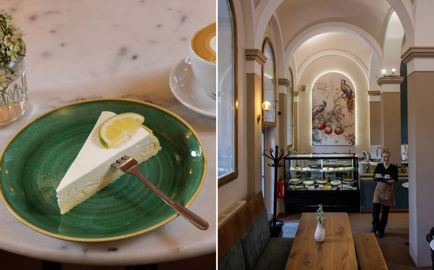 From left: Lemon mousse cake; Café Friedberg From left: Lemon mousse cake; Café Friedberg