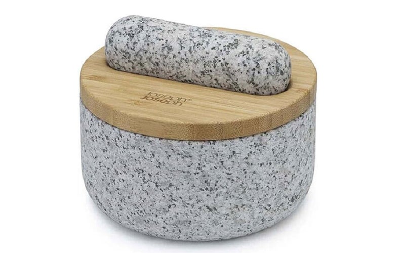 Joseph Joseph Dash Pestle and Mortar Set With Bamboo Lid