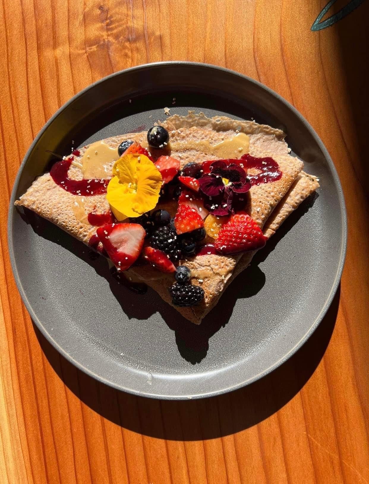 Acorn crêpes at Wahpepah’s Kitchen