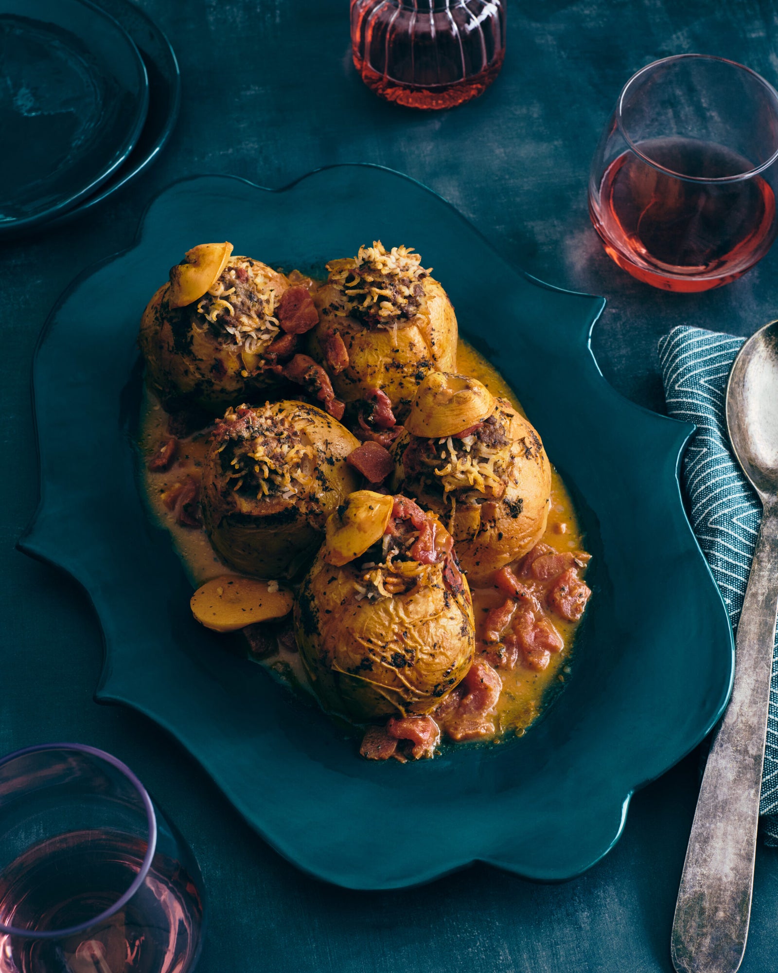 Lamb-Stuffed Quince Dolmas